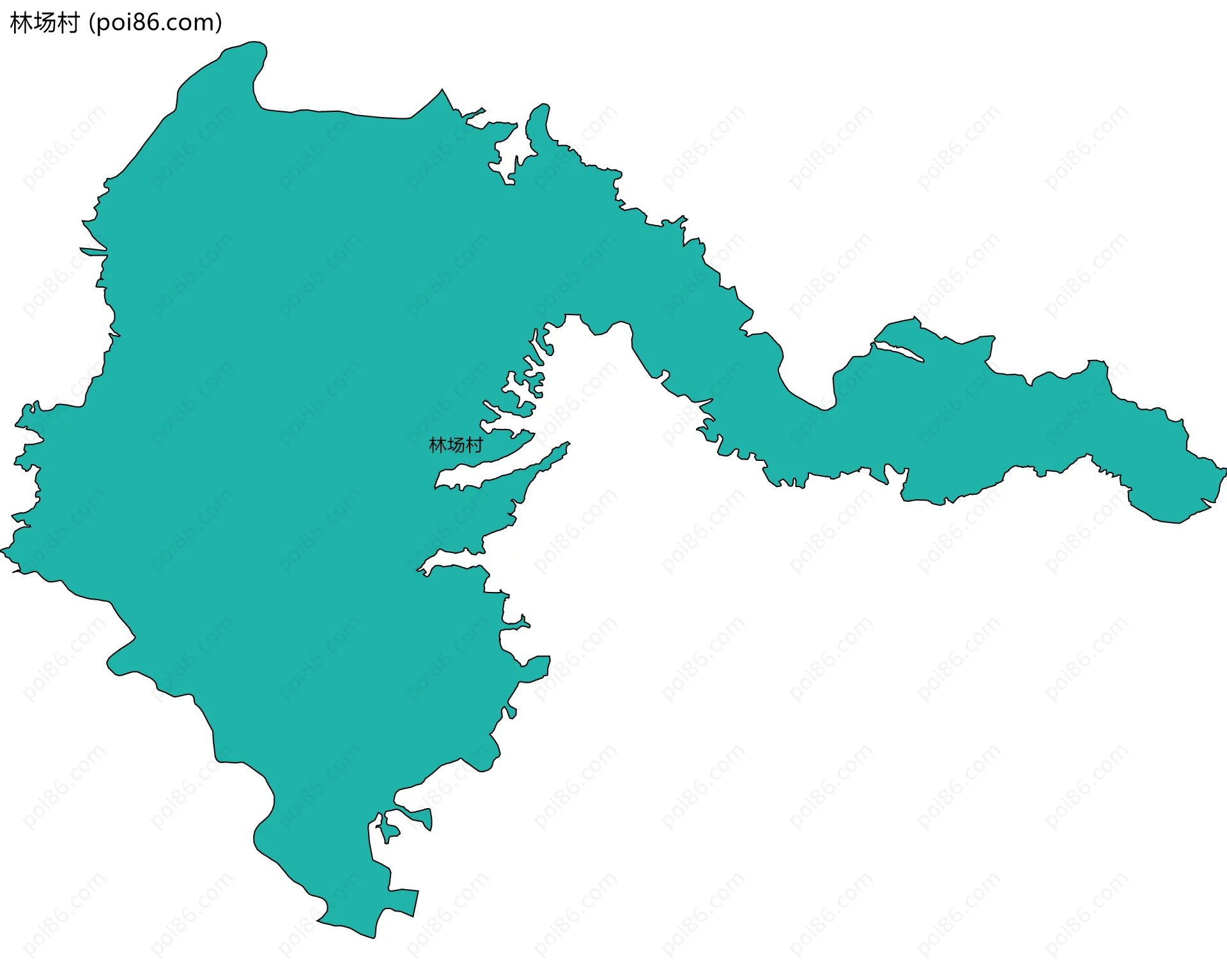 林场村边界地图