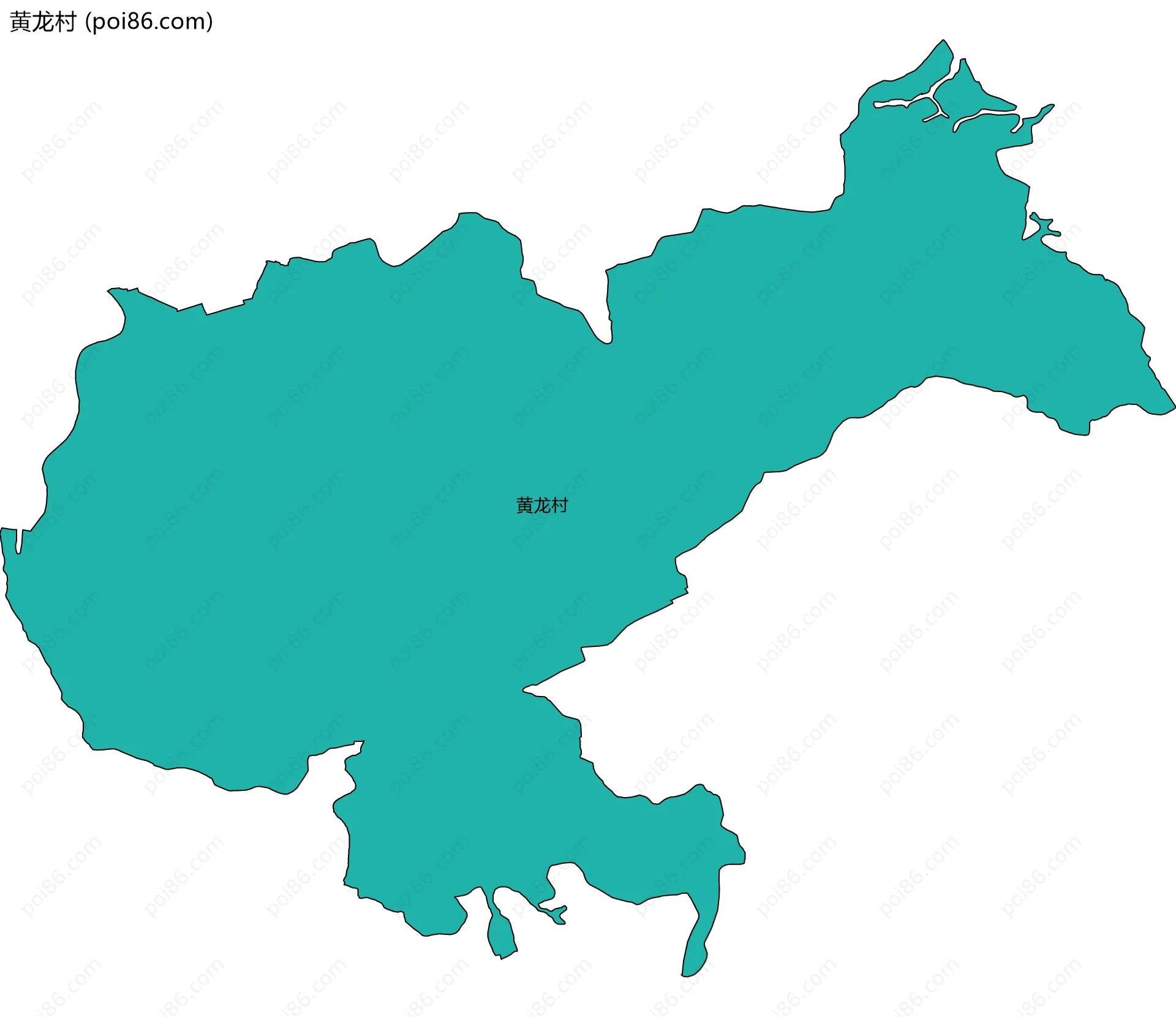 黄龙村边界地图