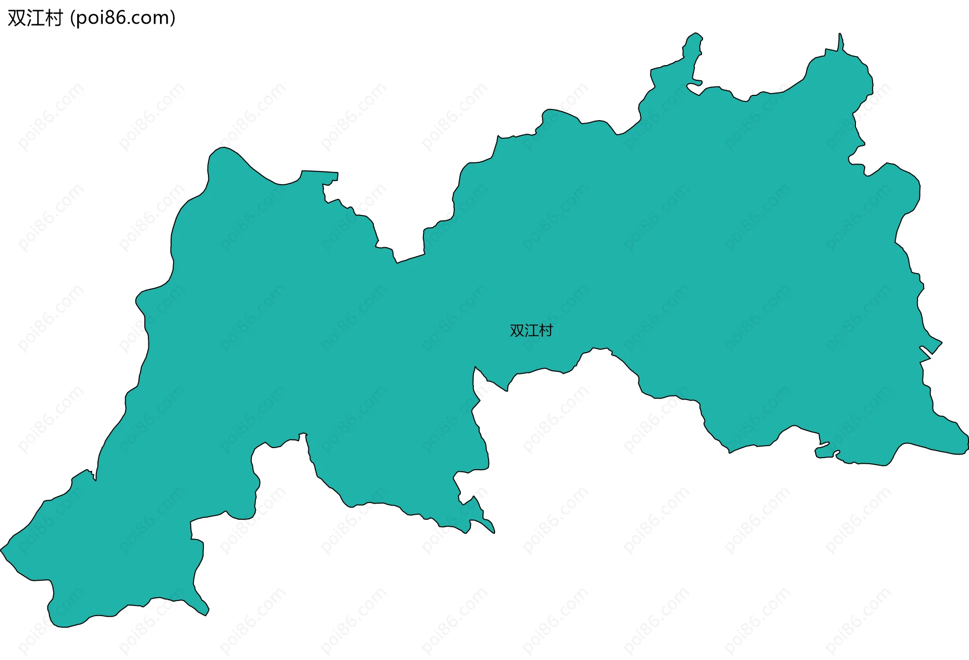 双江村边界地图