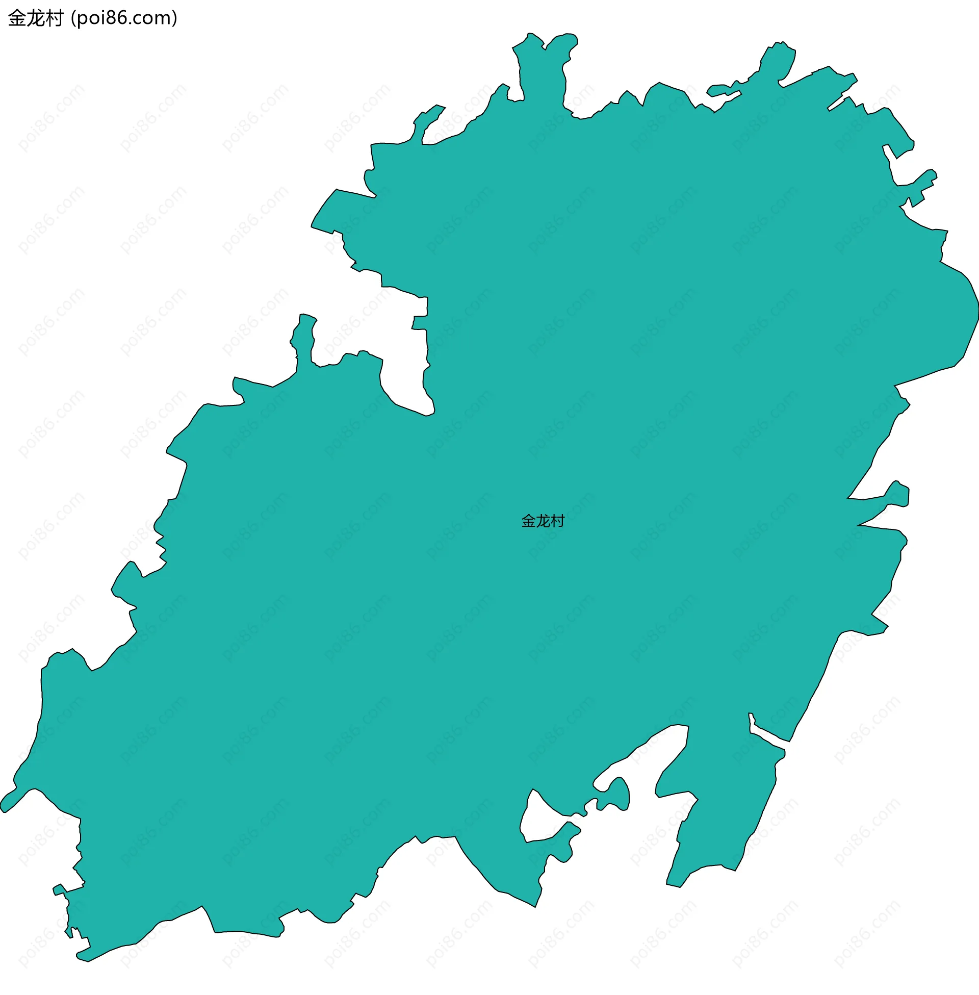 金龙村边界地图
