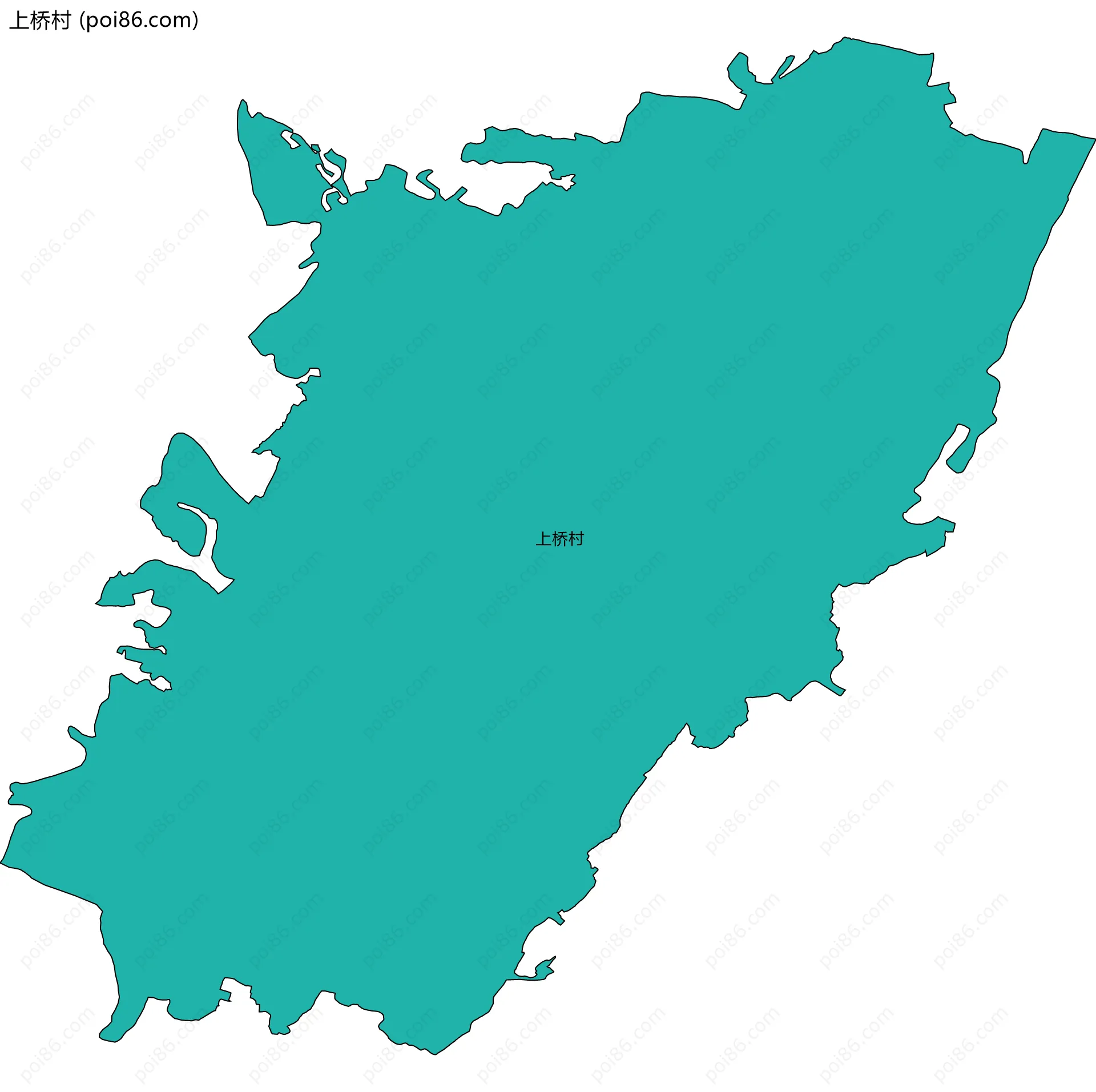 上桥村边界地图