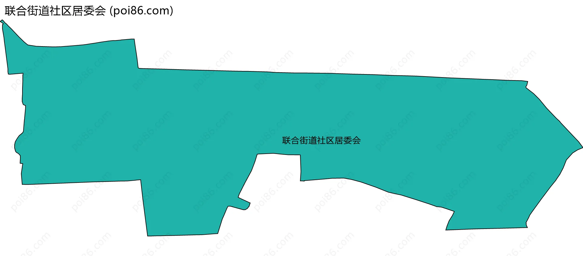 联合街道社区居委会边界地图