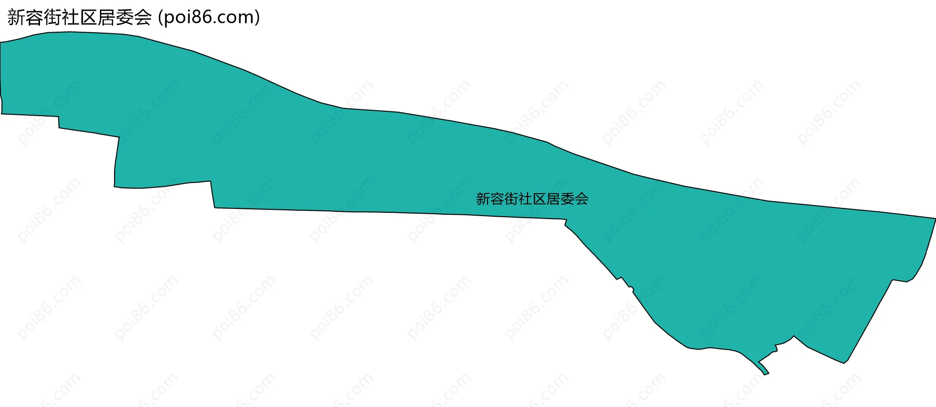 新容街社区居委会边界地图