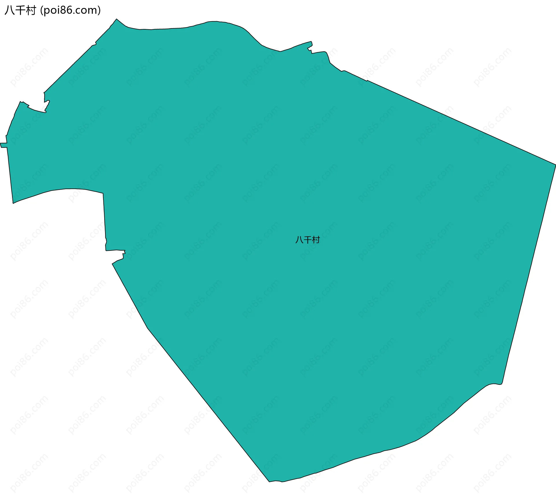 八千村边界地图