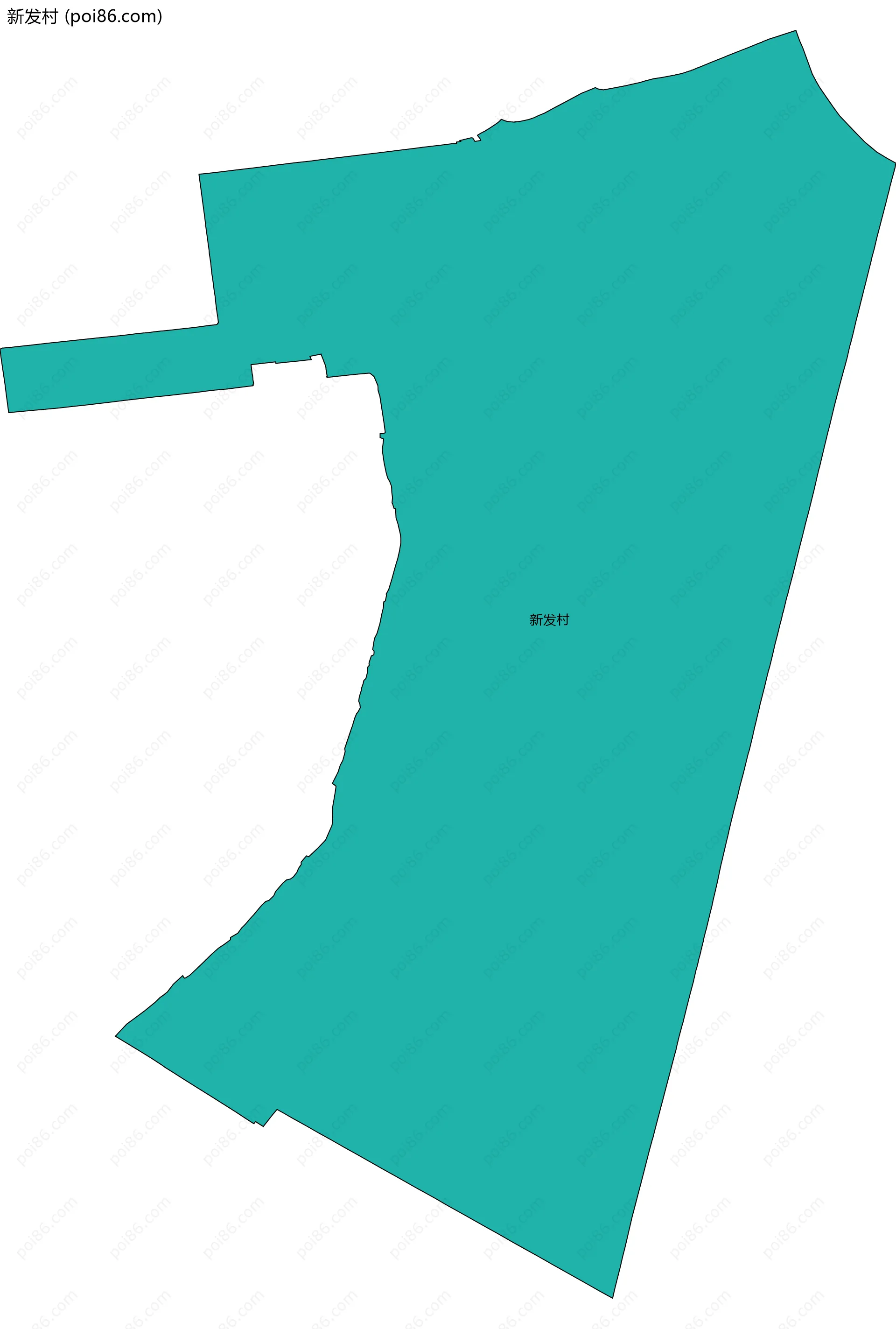新发村边界地图