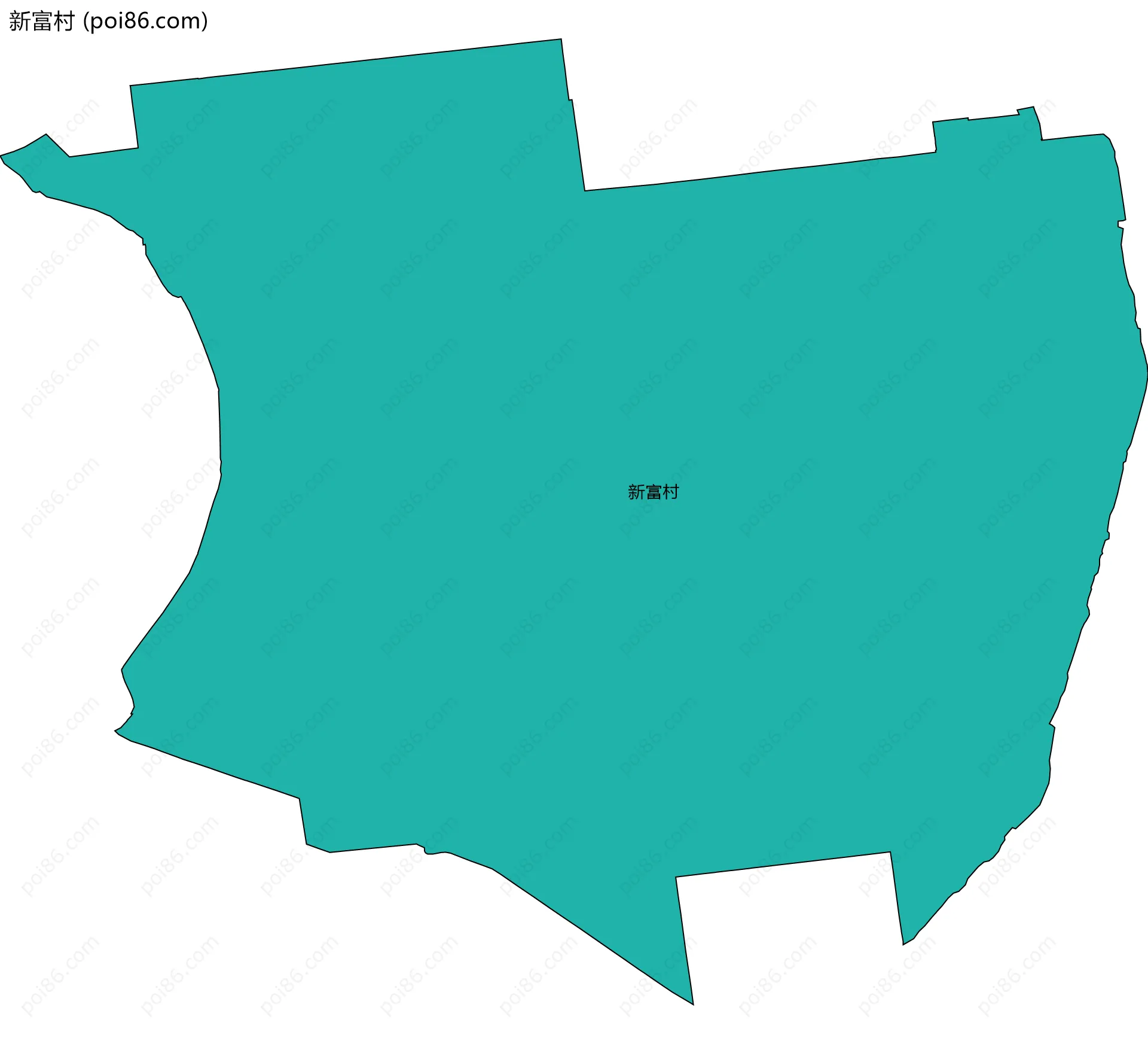 新富村边界地图