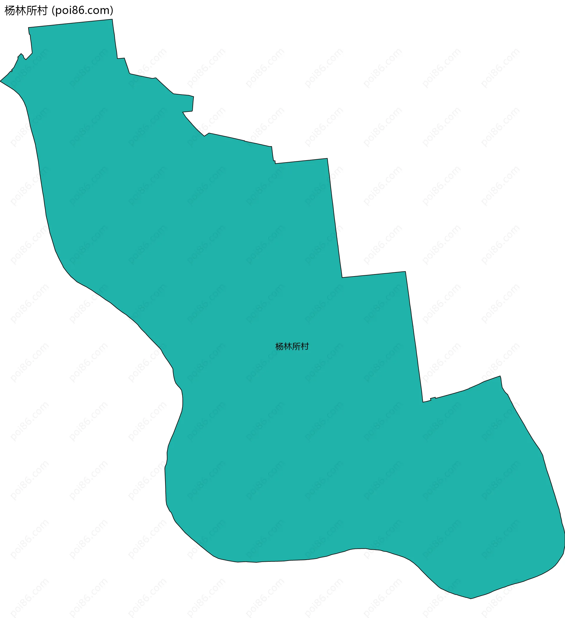 杨林所村边界地图