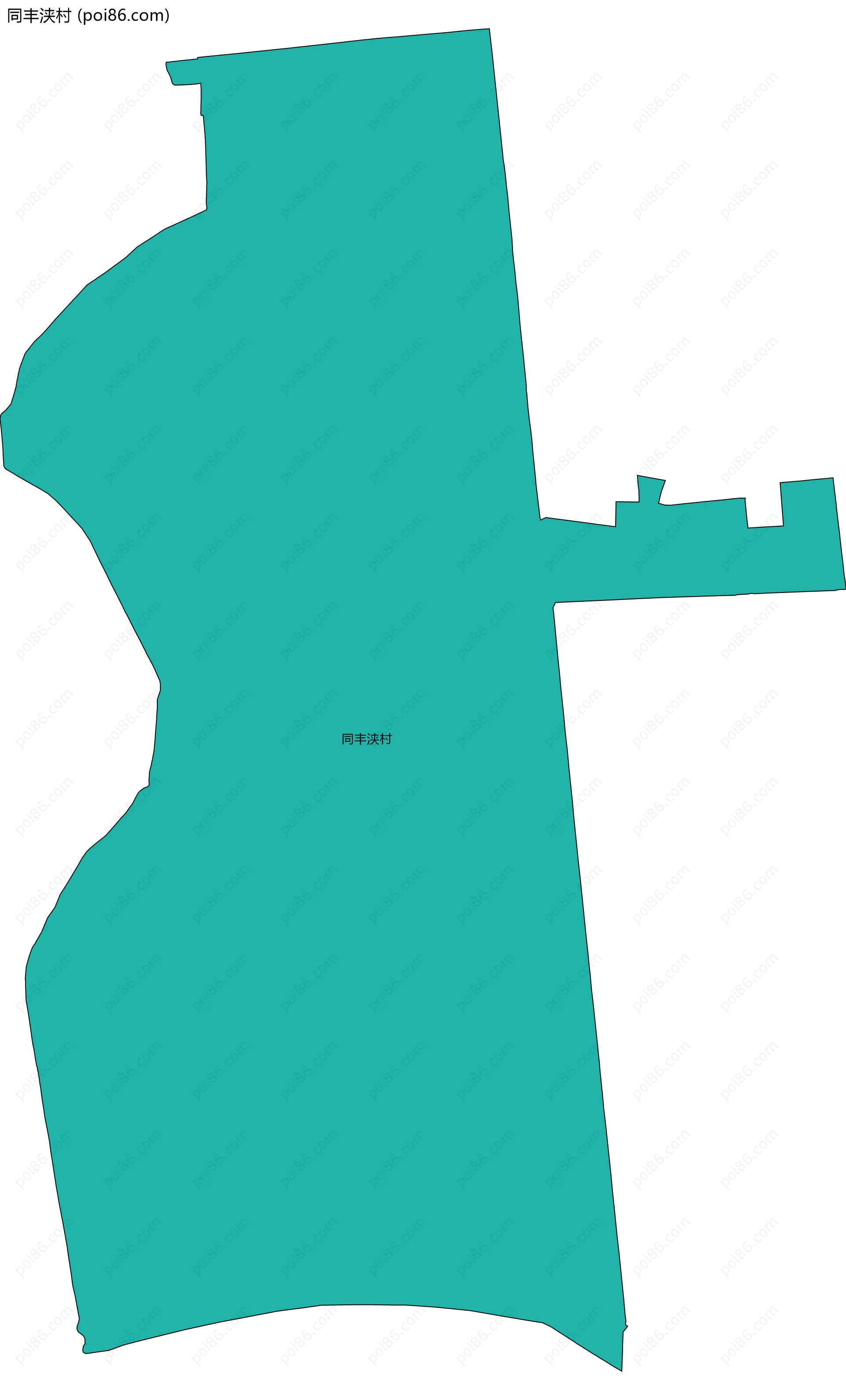 同丰浃村边界地图