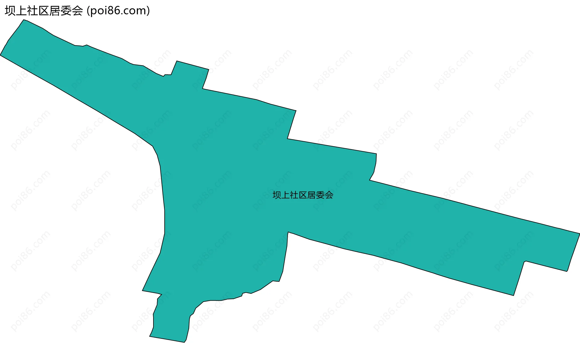 坝上社区居委会边界地图