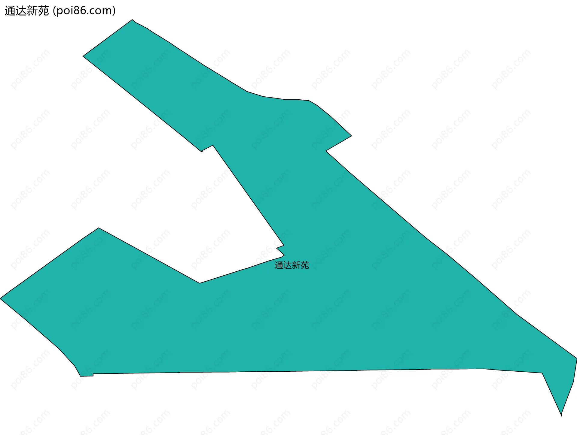 通达新苑边界地图
