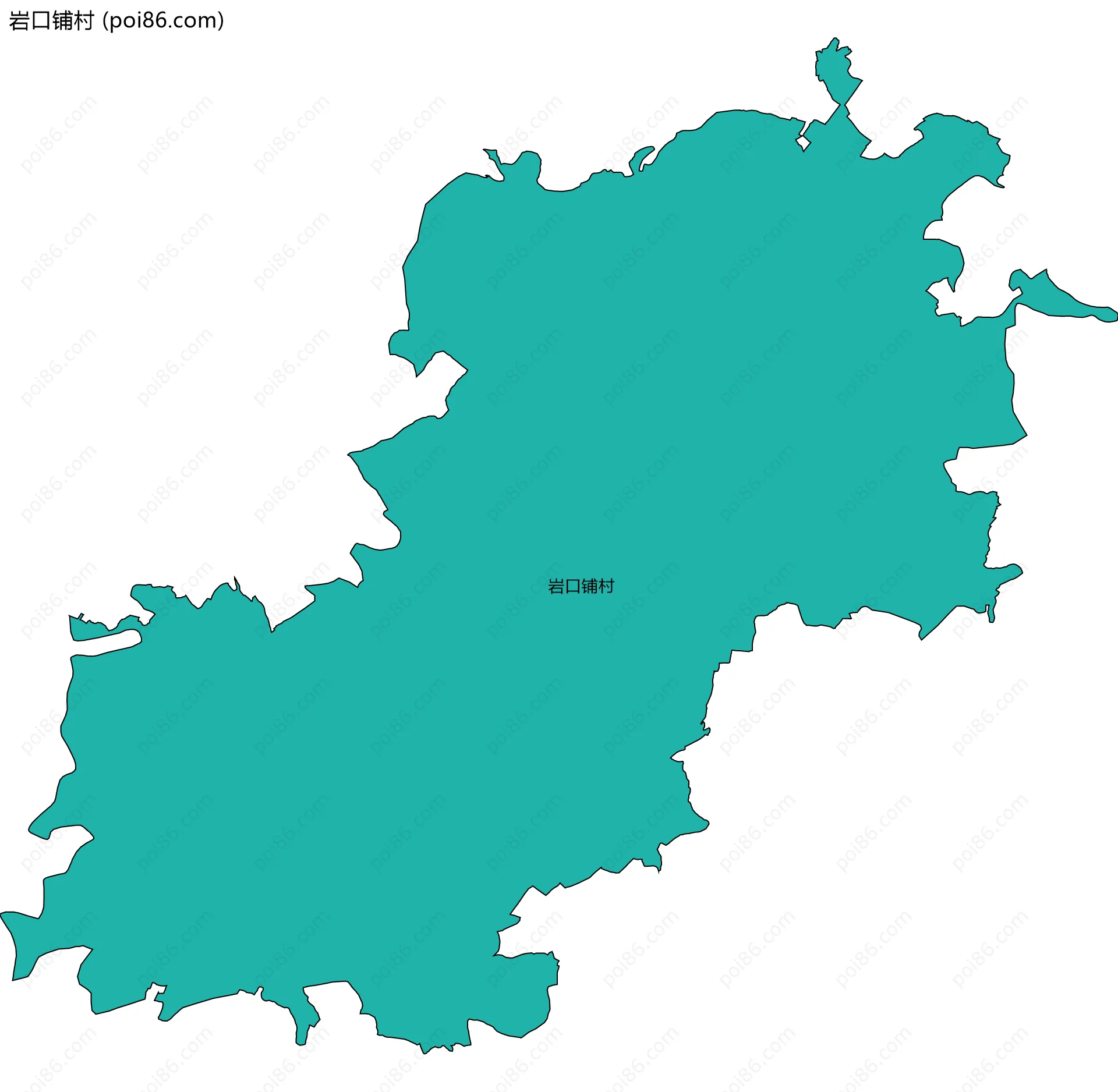 岩口铺村边界地图