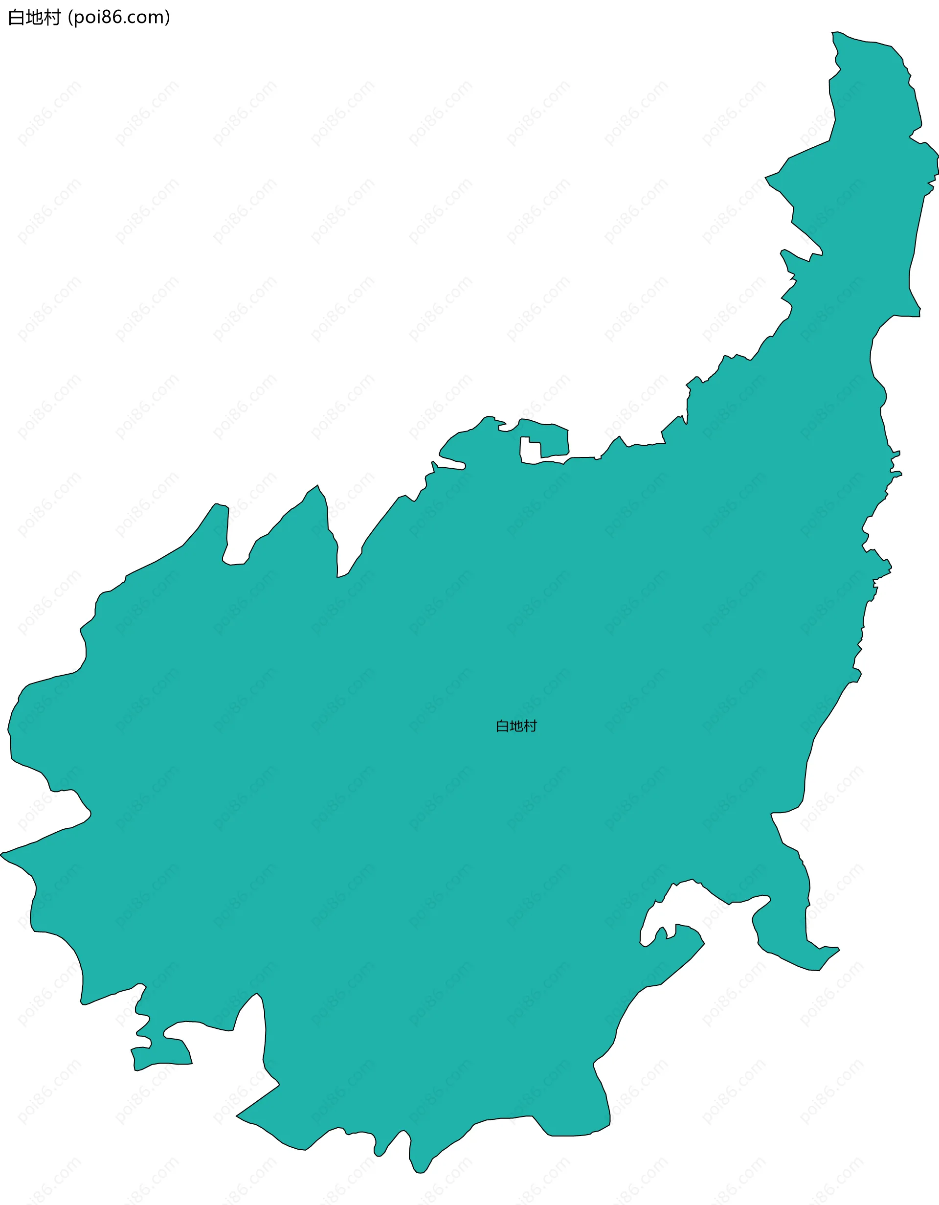 白地村边界地图