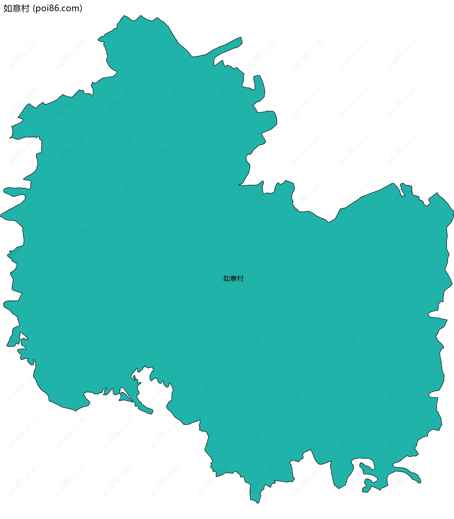 如意村边界地图