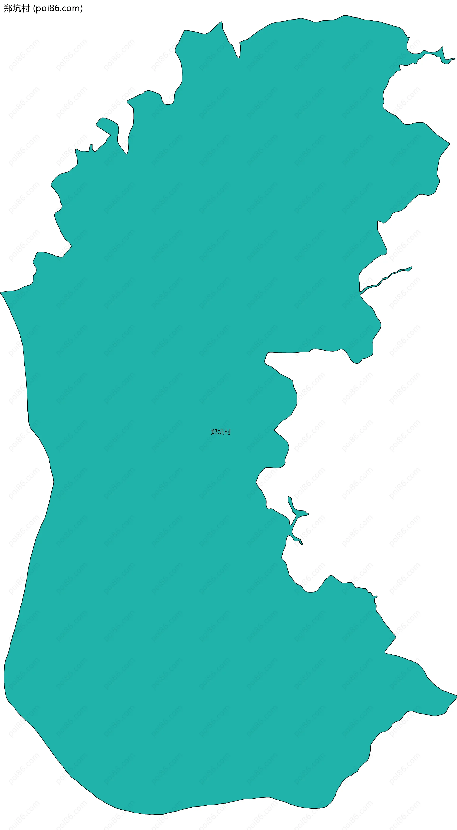 郑坑村边界地图