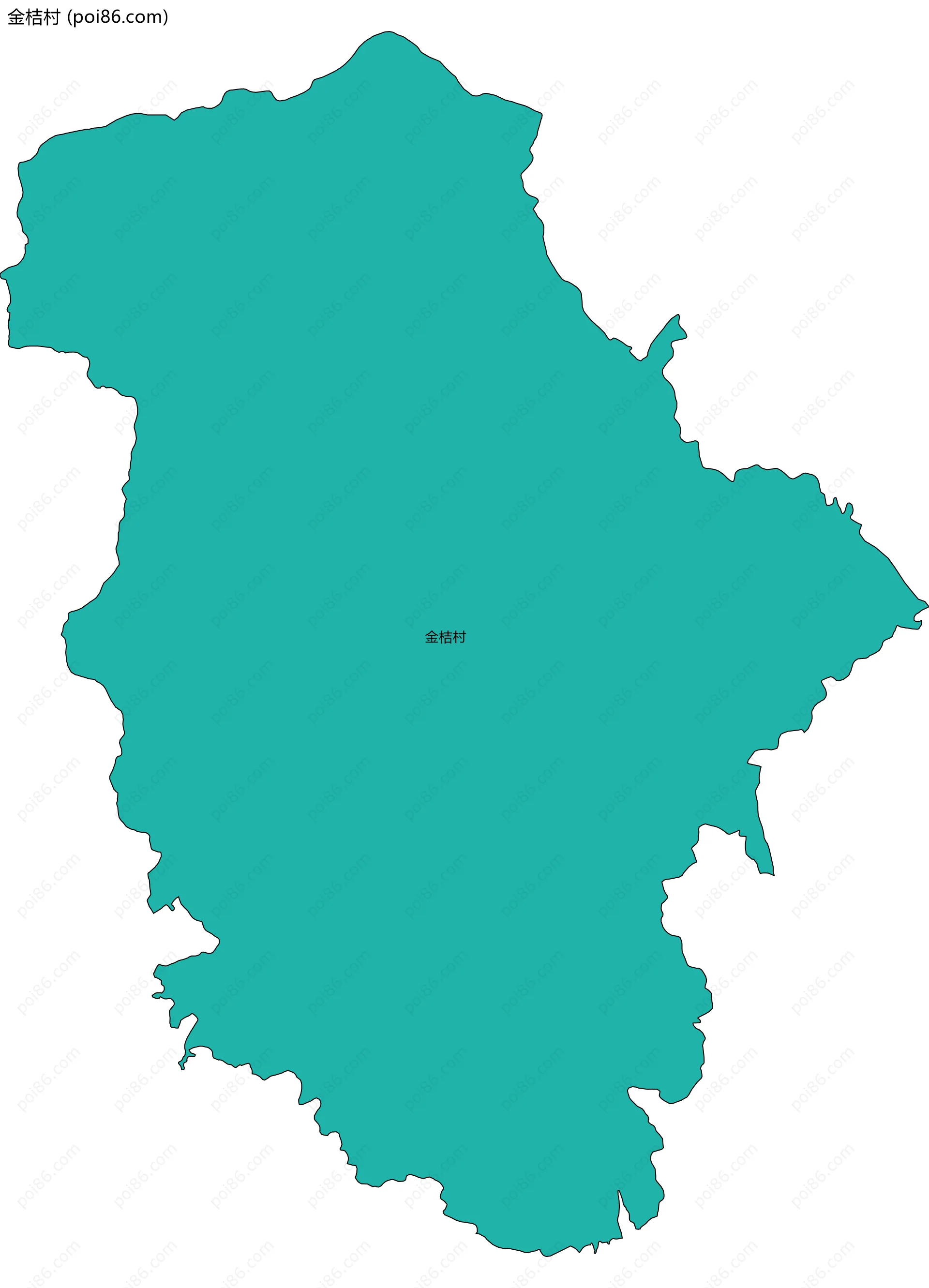 金桔村边界地图
