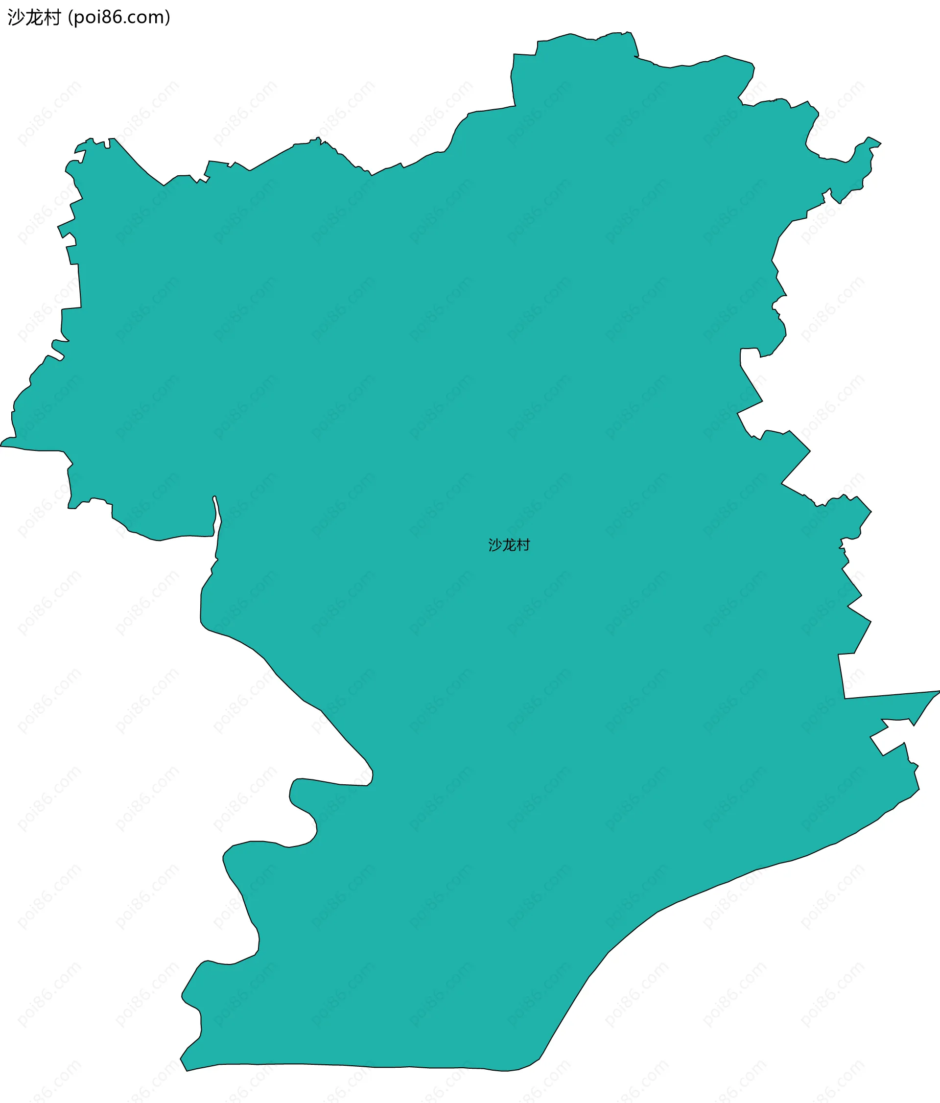 沙龙村边界地图