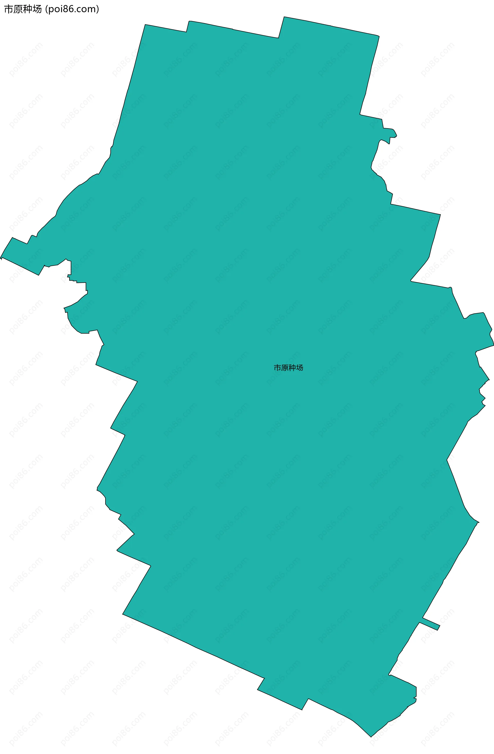 市原种场边界地图