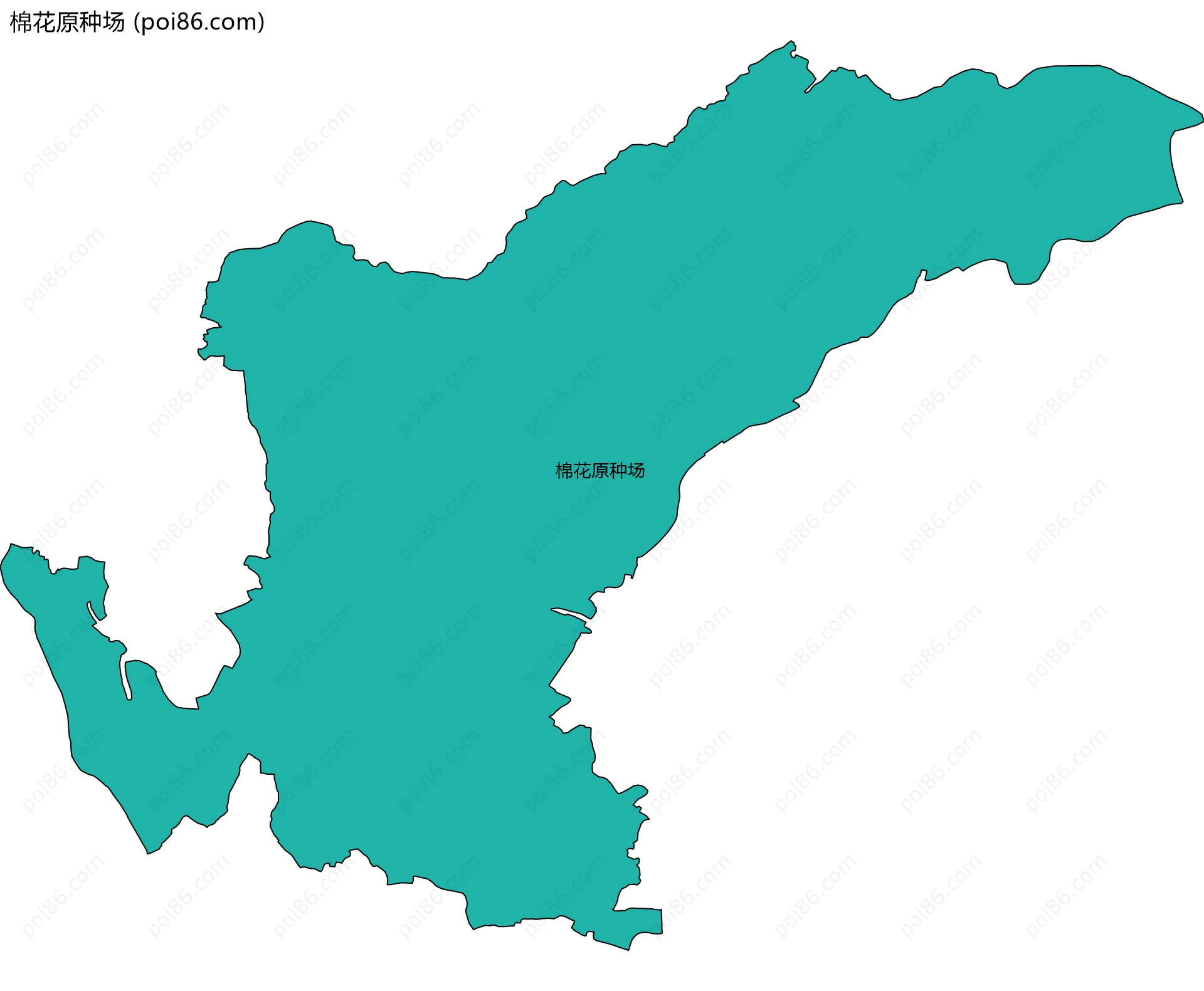 棉花原种场边界地图
