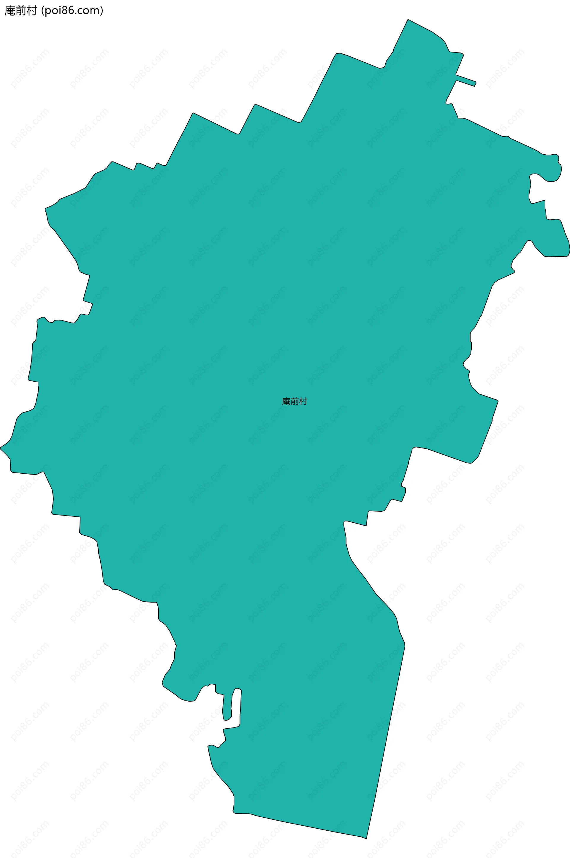 庵前村边界地图