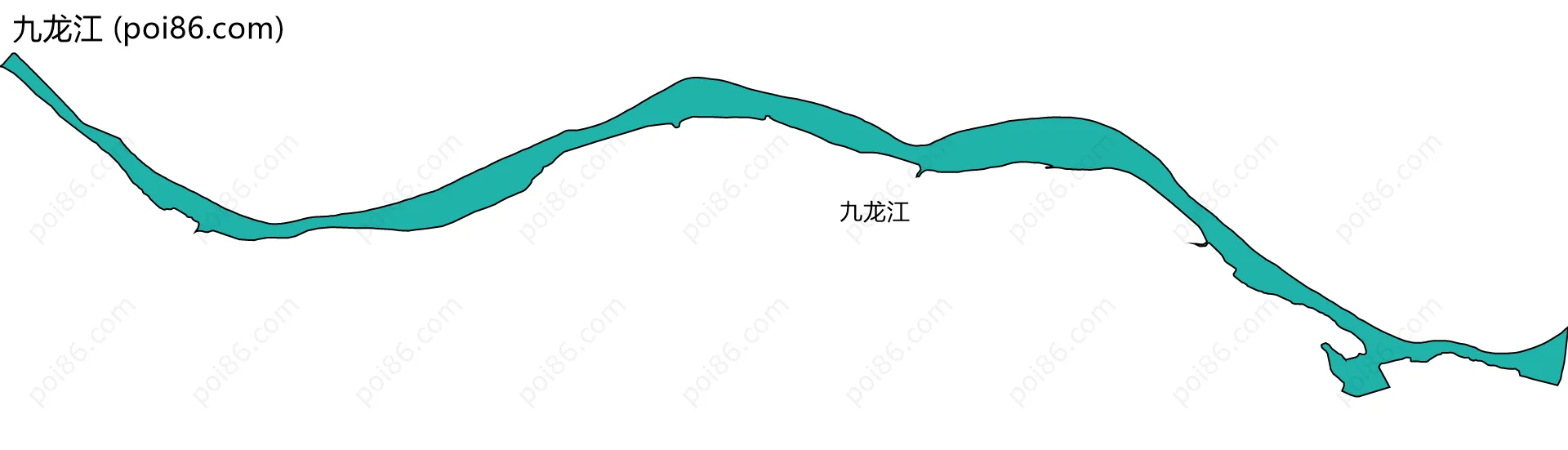 九龙江边界地图