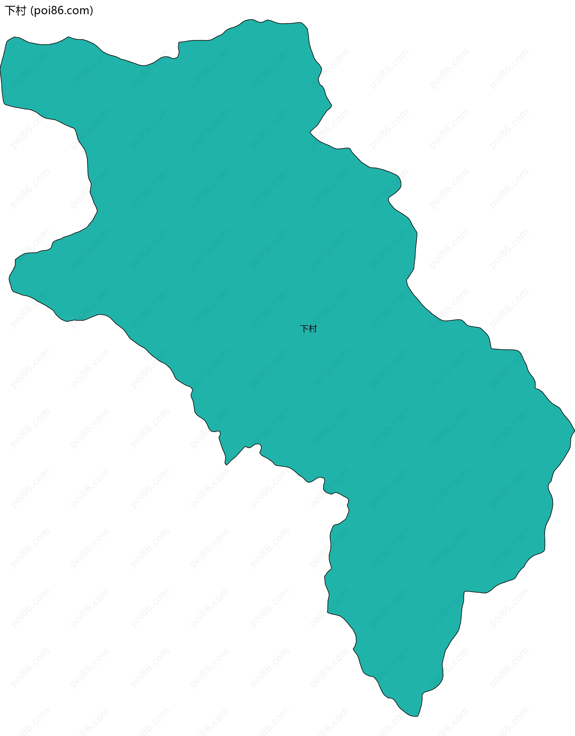 下村边界地图