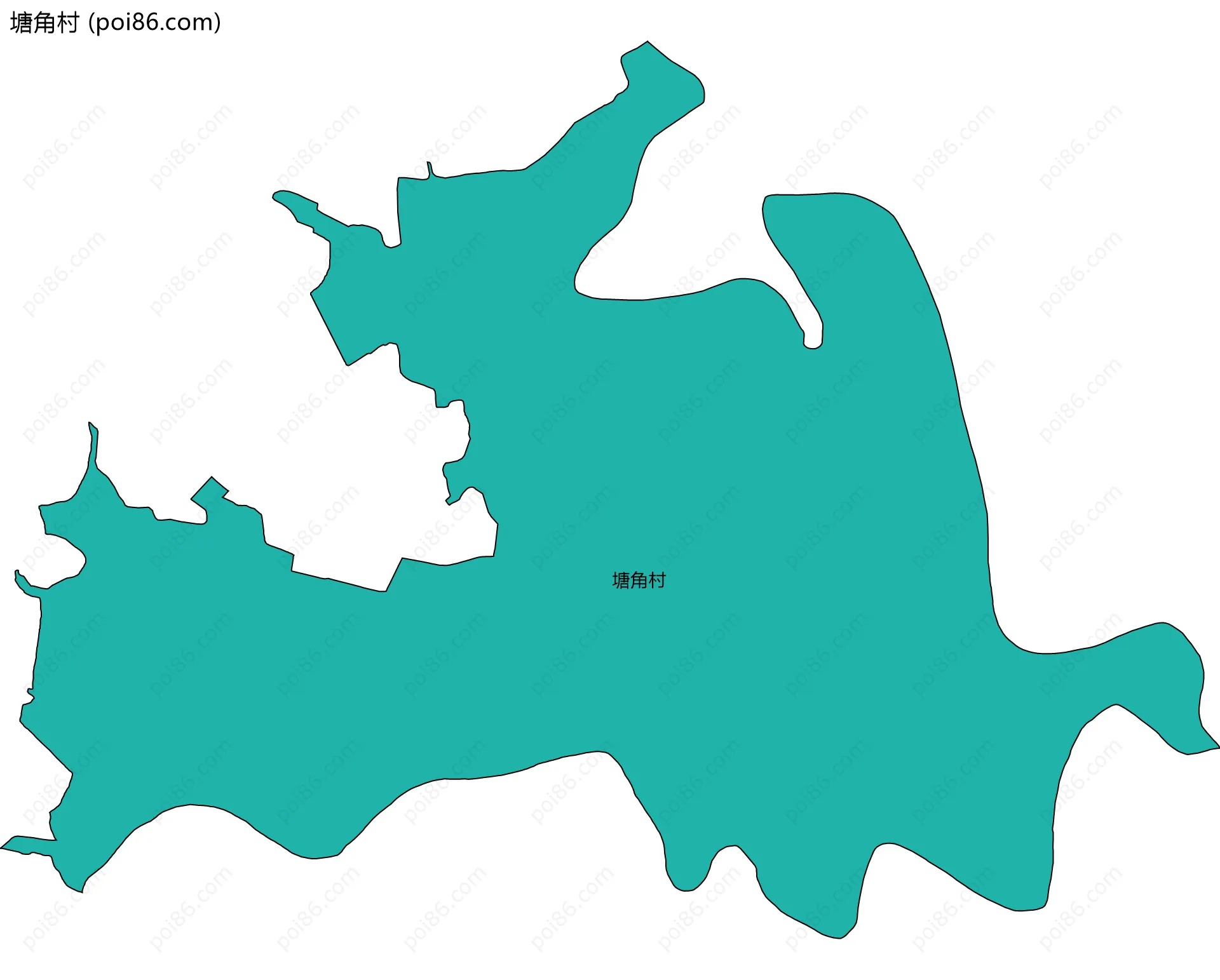 塘角村边界地图