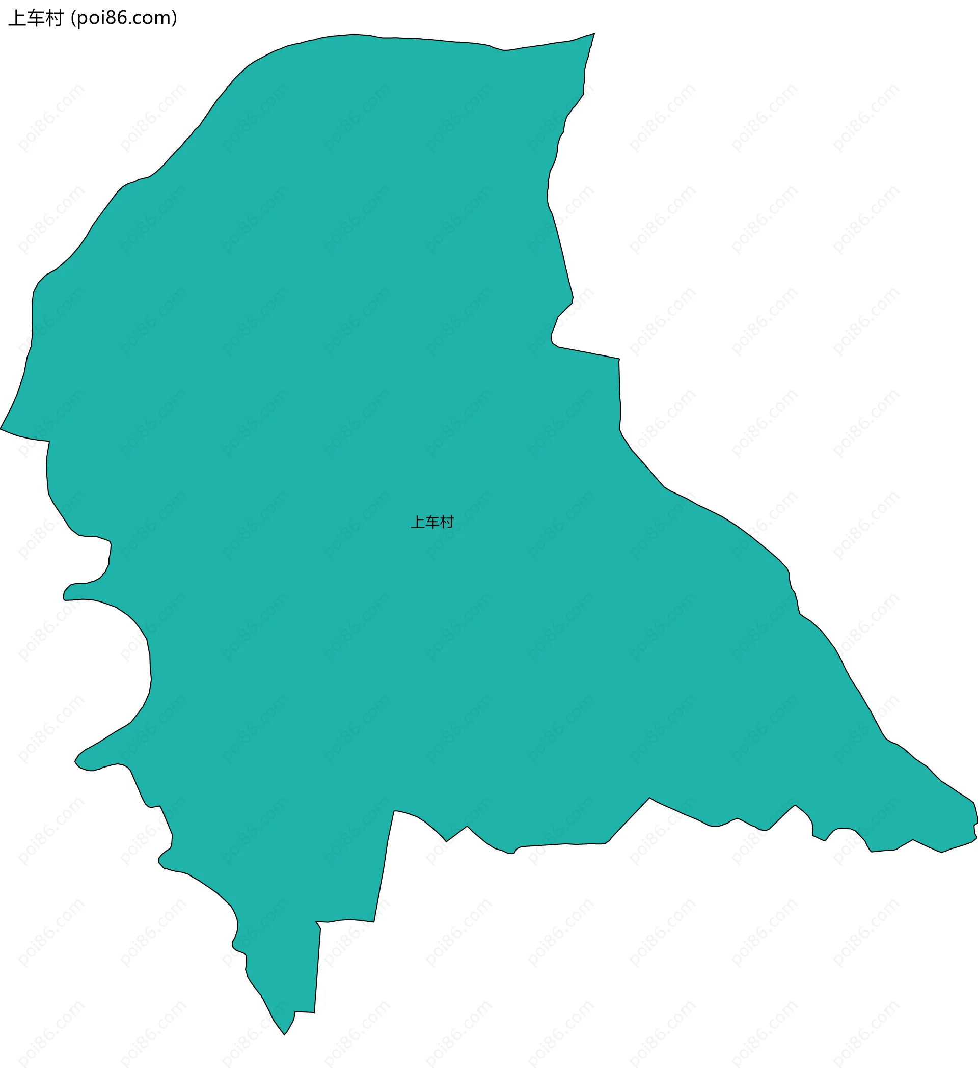 上车村边界地图