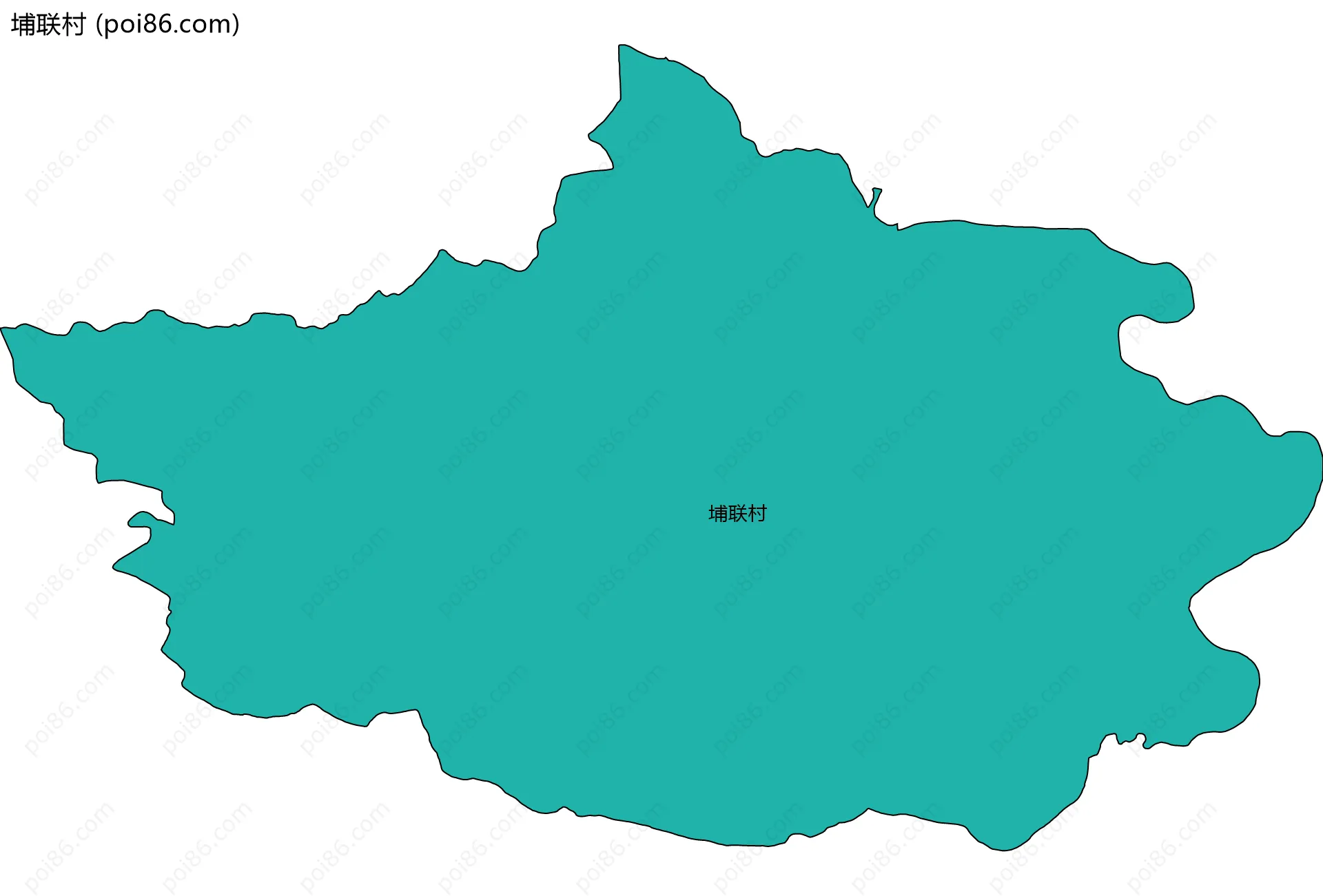 埔联村边界地图