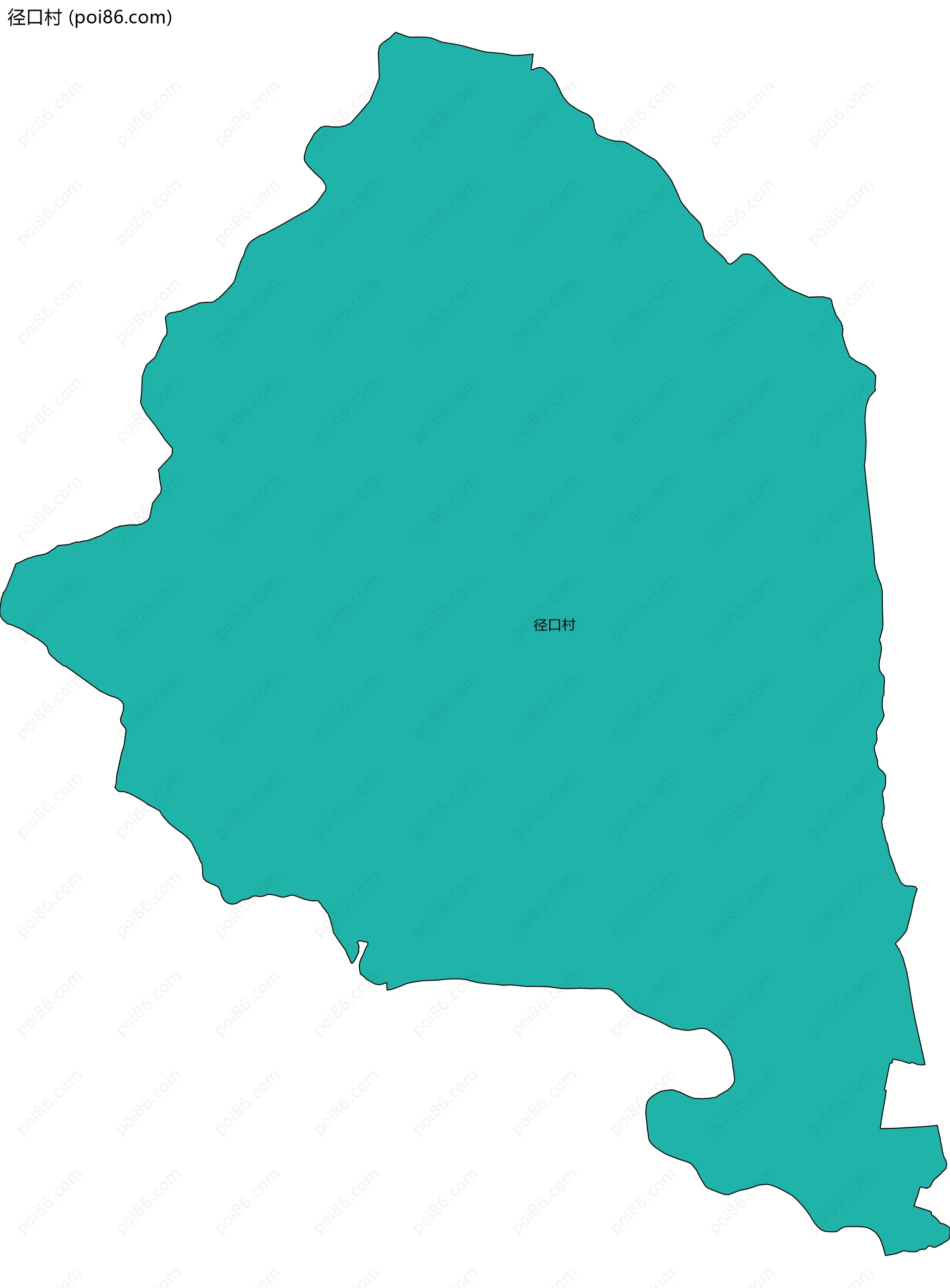 径口村边界地图