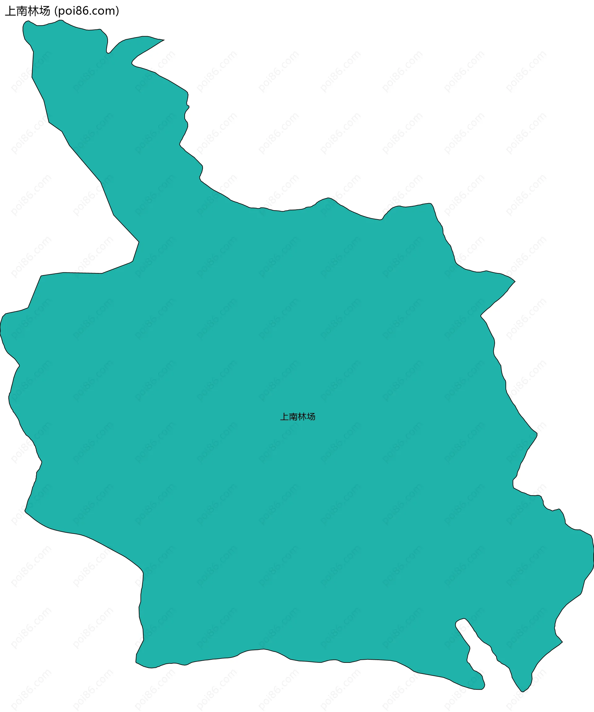 上南林场边界地图