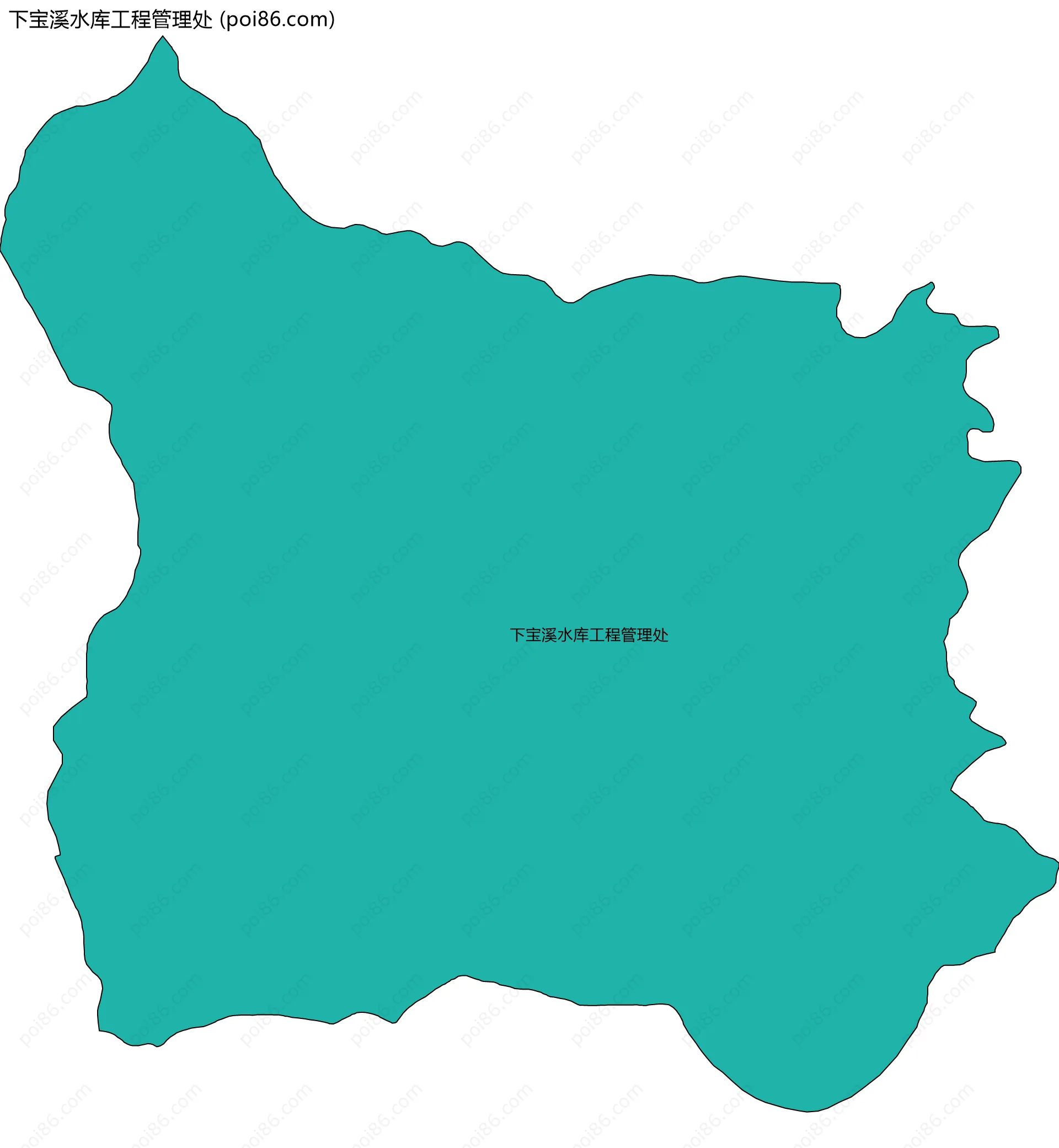 下宝溪水库工程管理处边界地图