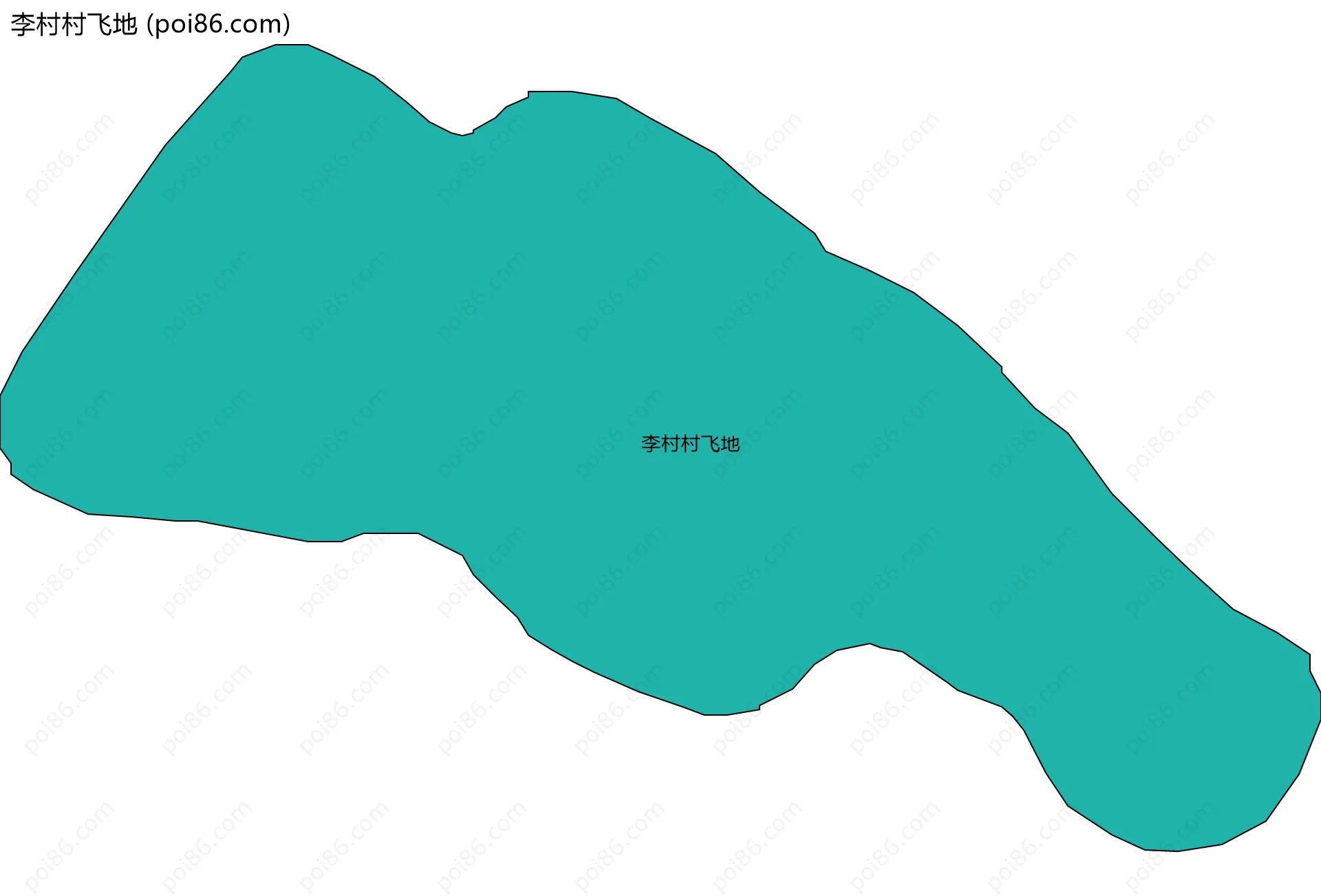 李村村飞地边界地图