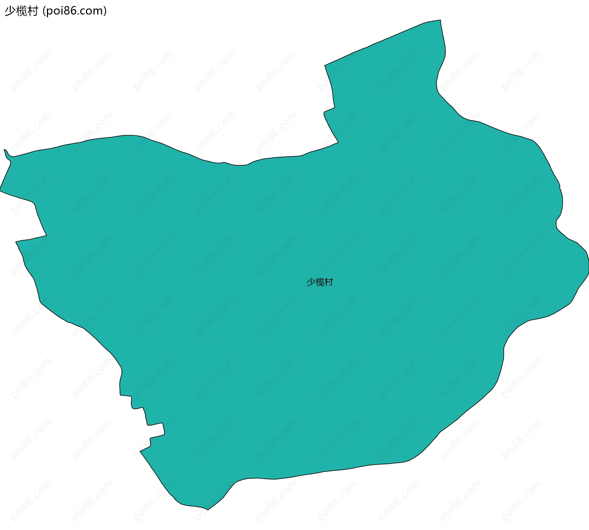 少榄村边界地图