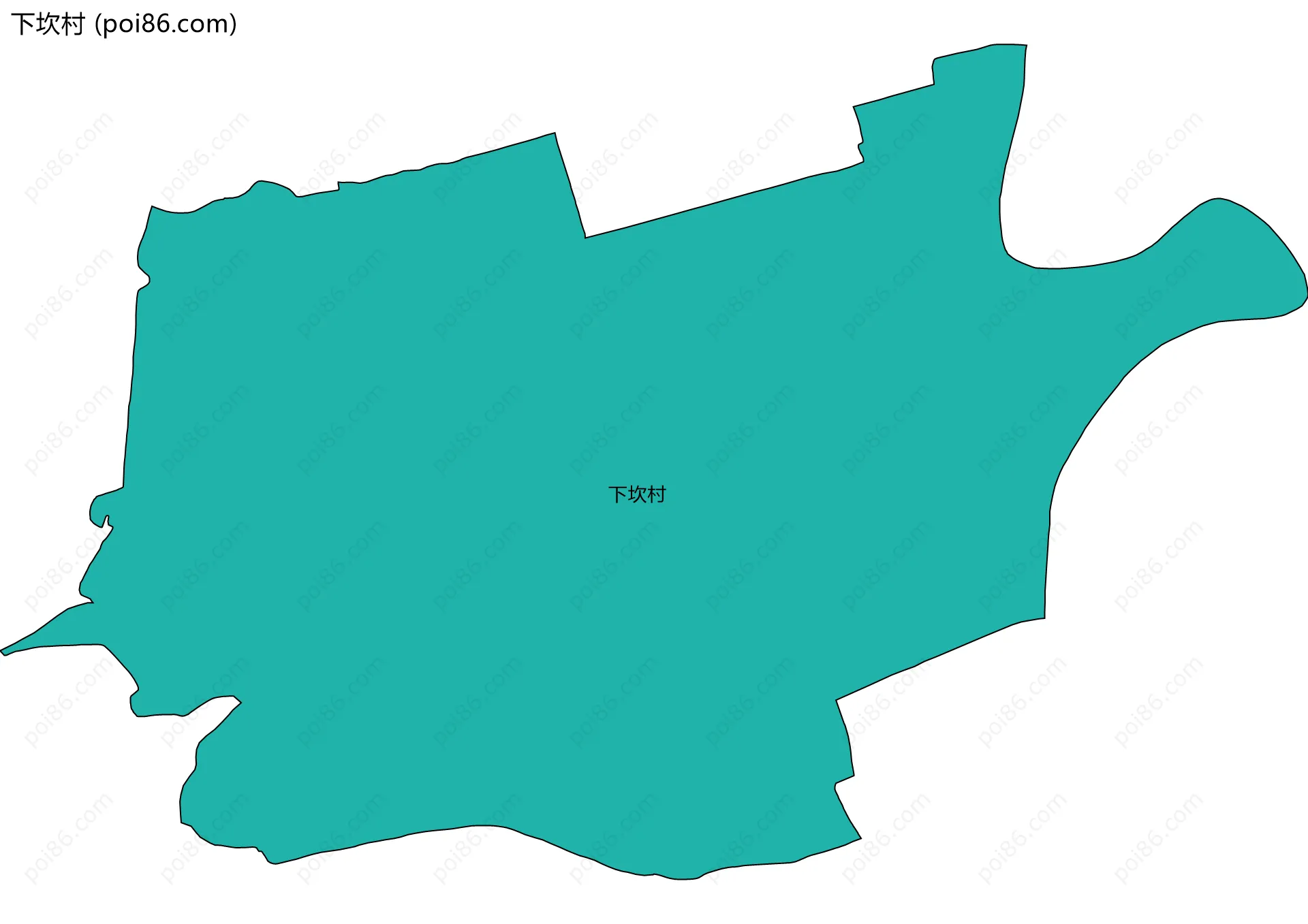 下坎村边界地图
