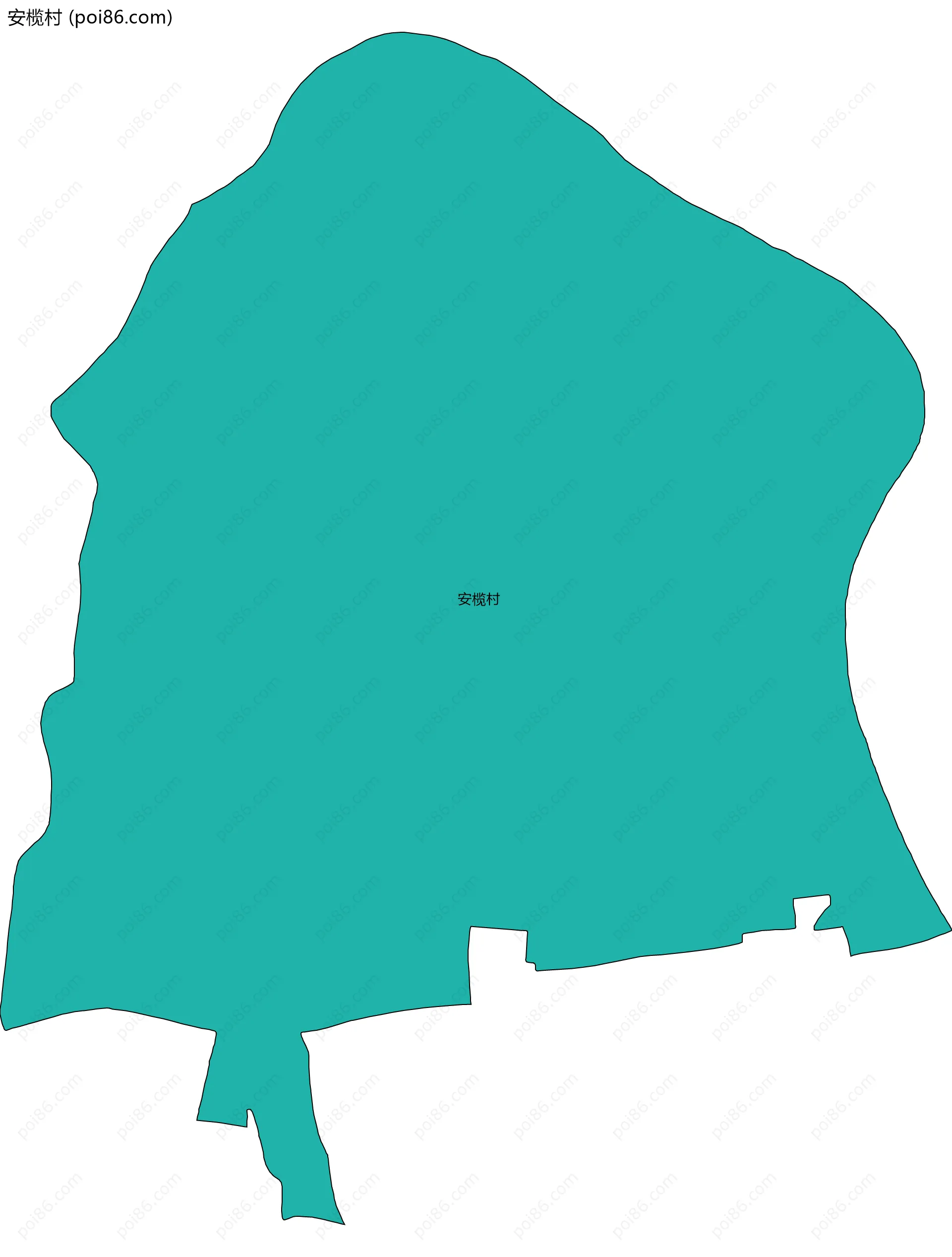 安榄村边界地图