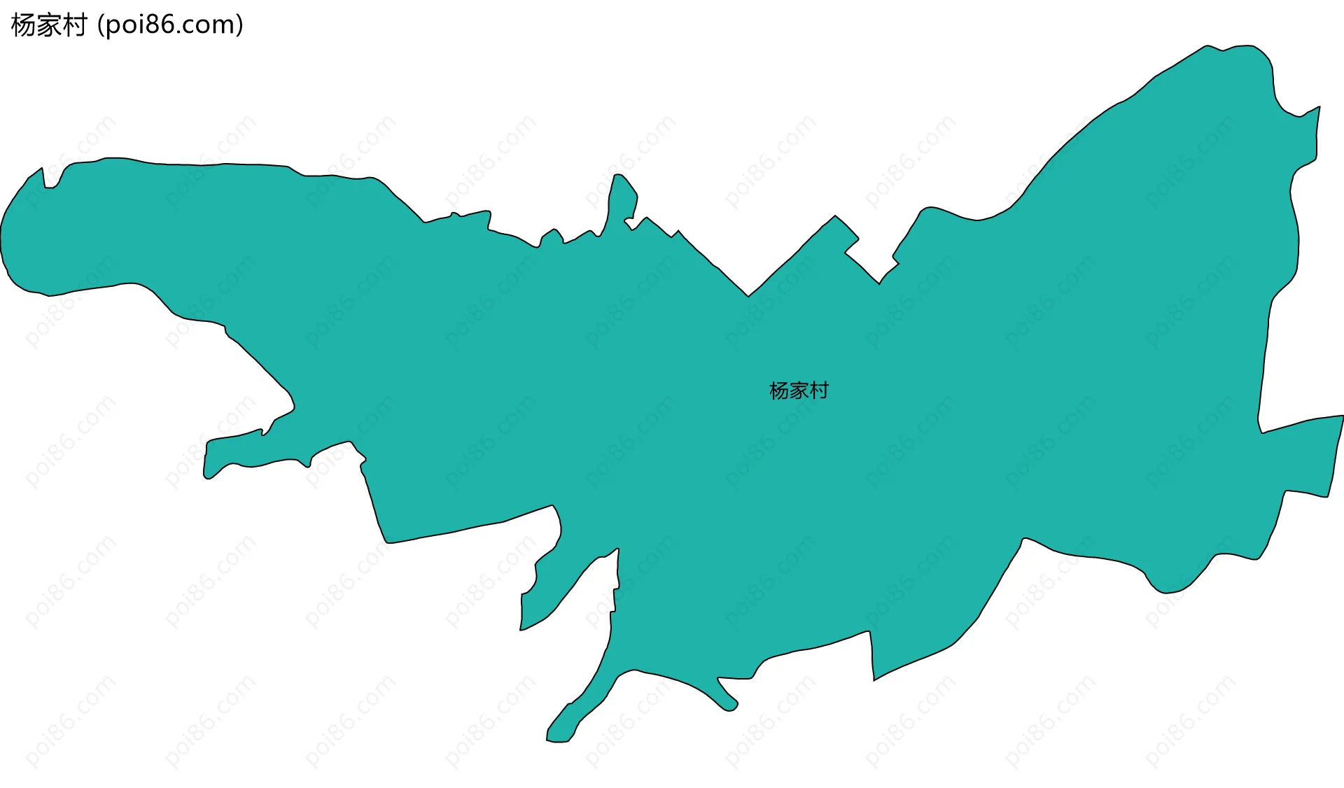 杨家村边界地图