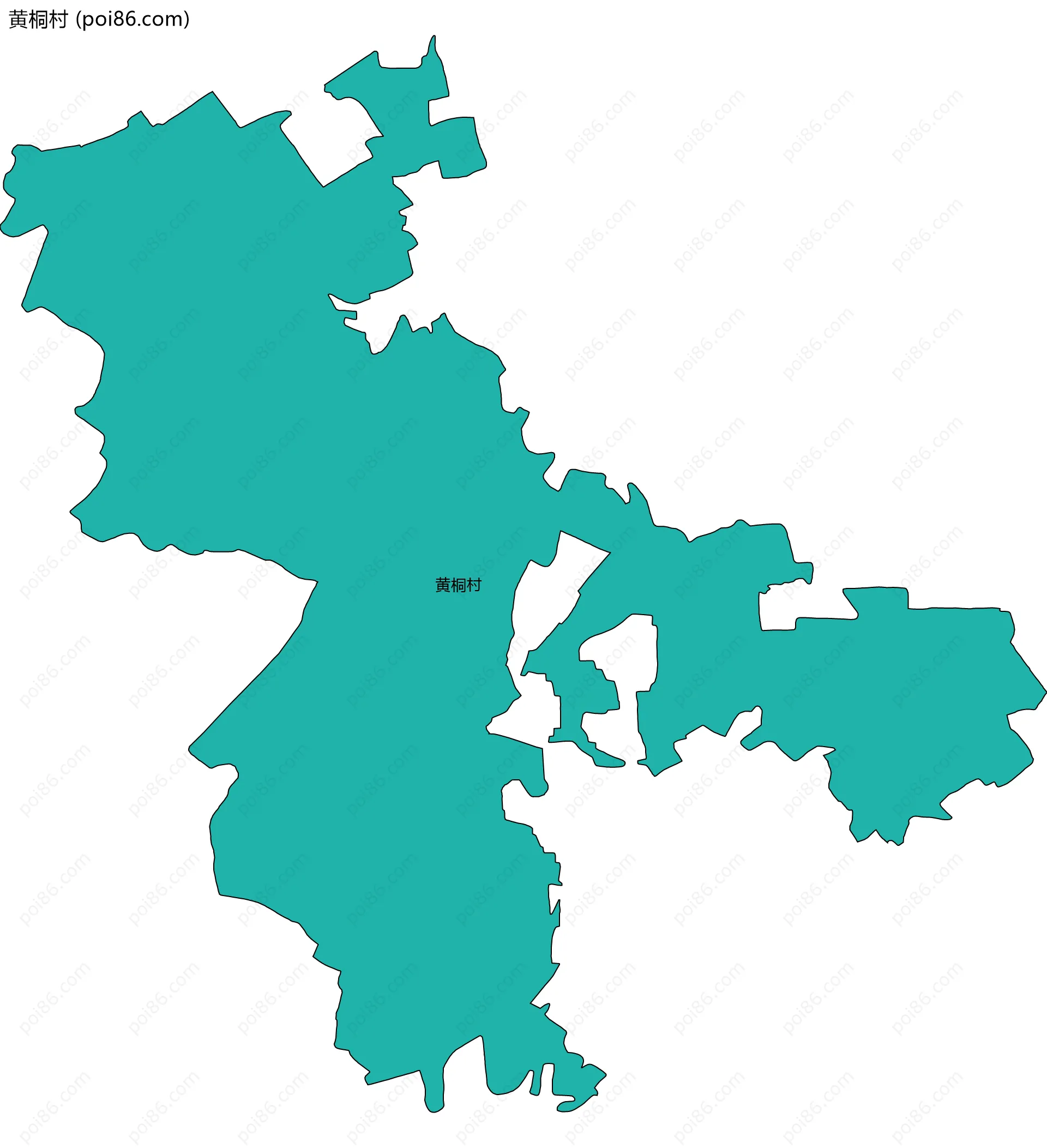 黄桐村边界地图