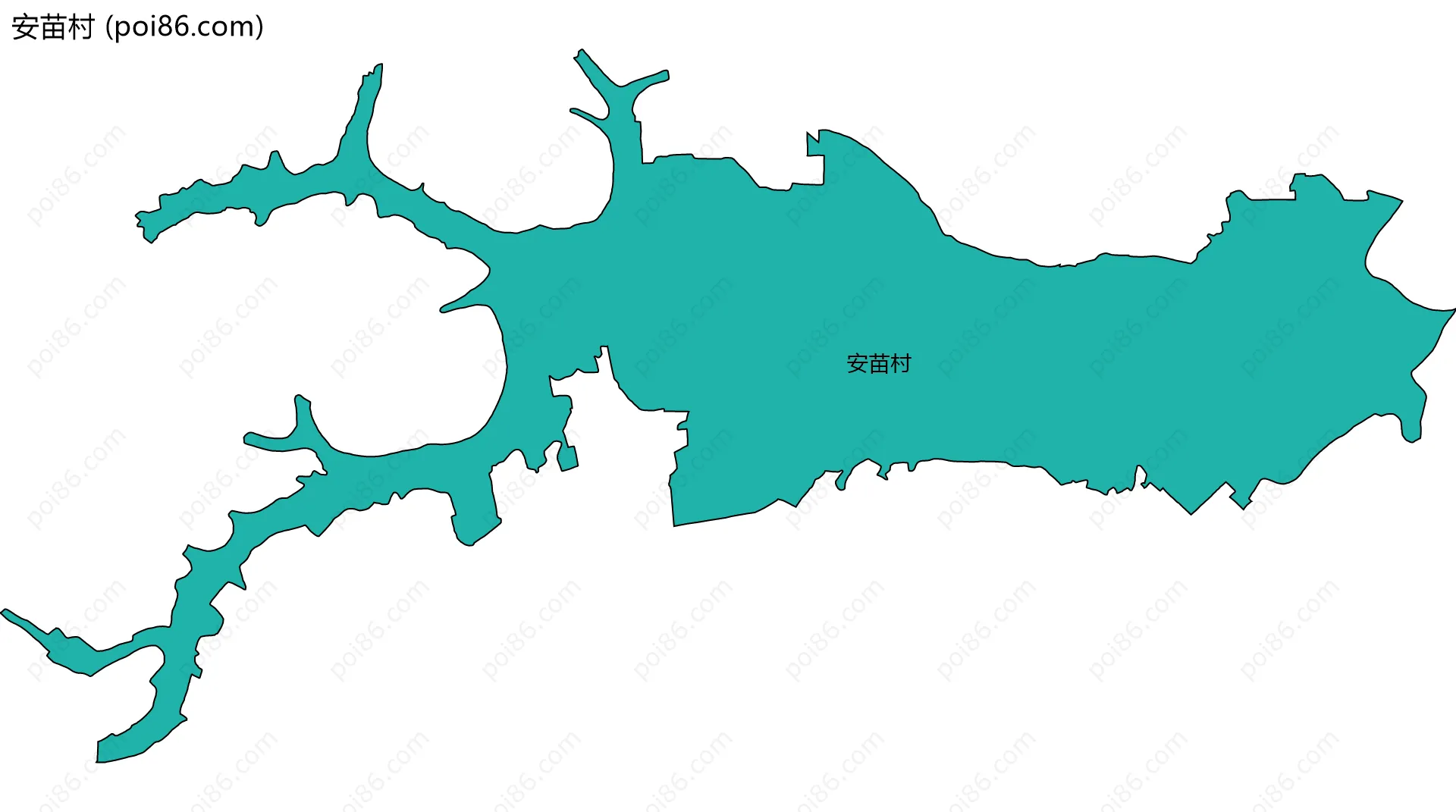 安苗村边界地图