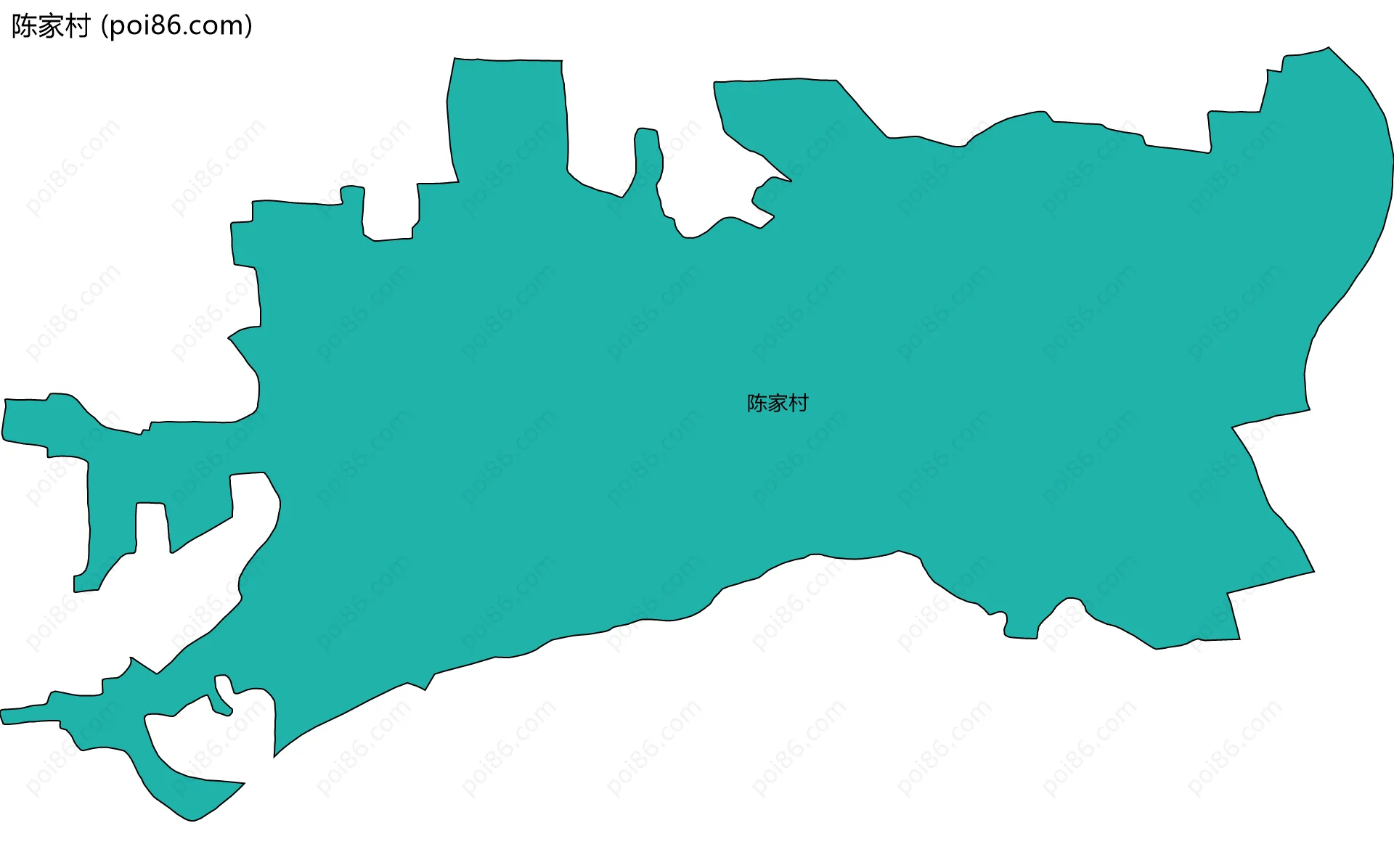 陈家村边界地图