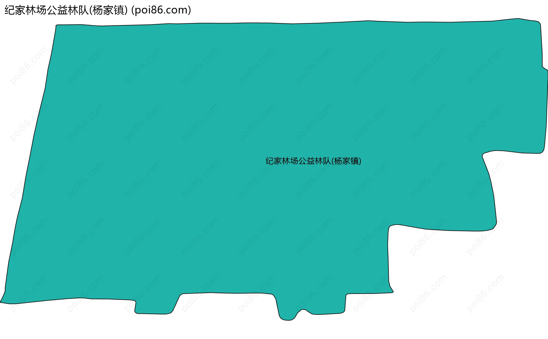 纪家林场公益林队(杨家镇)边界地图