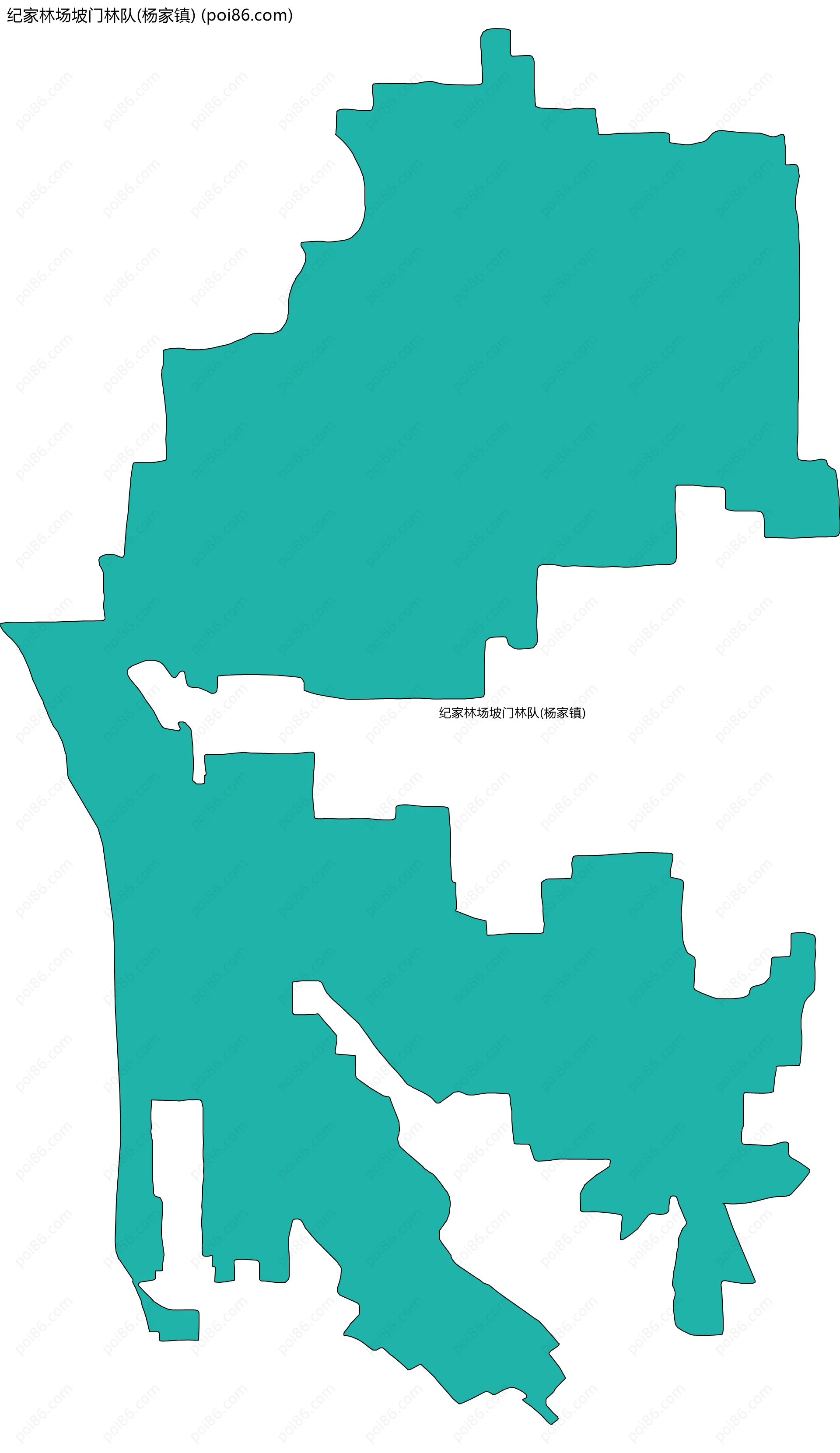 纪家林场坡门林队(杨家镇)边界地图