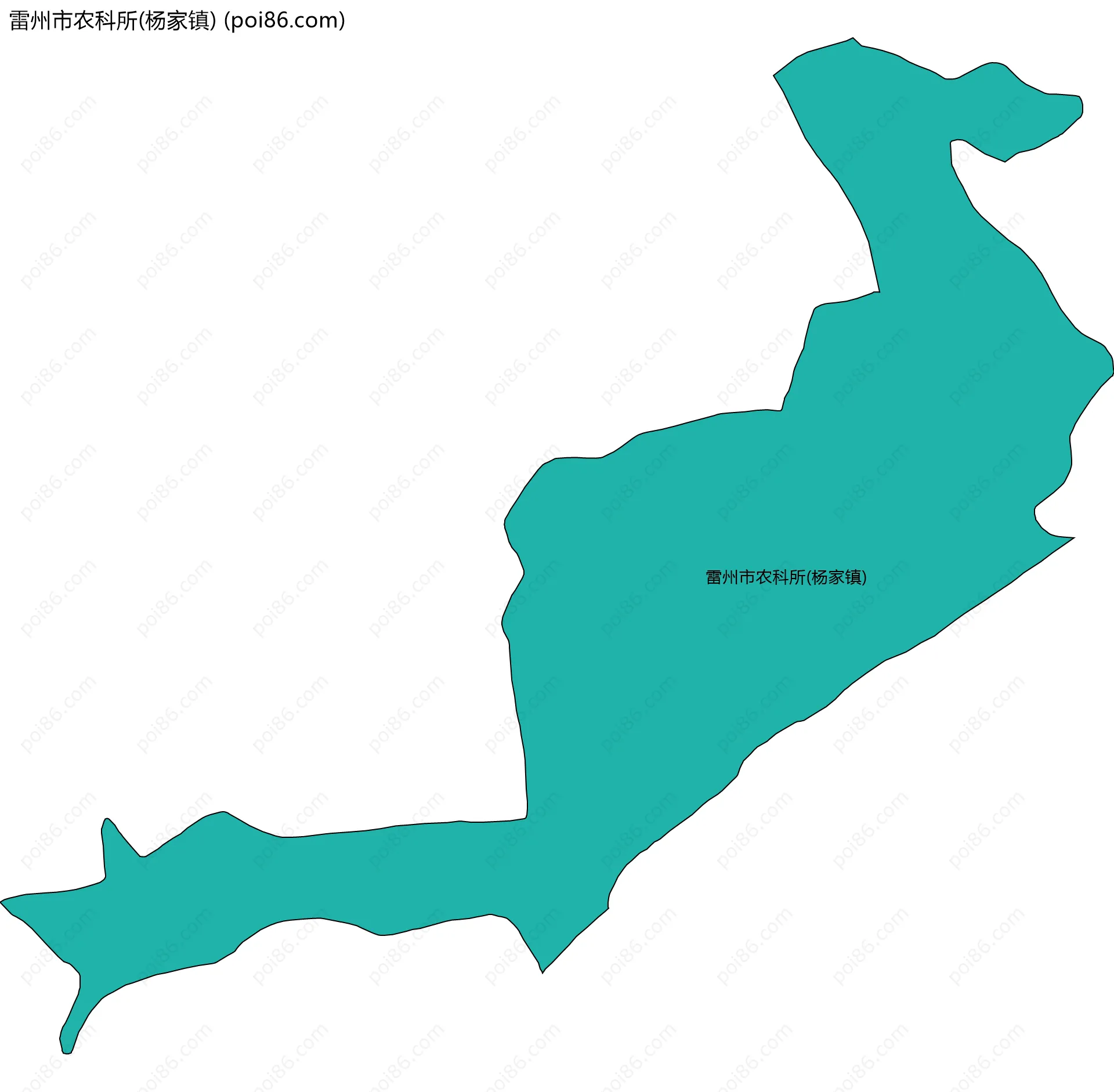 雷州市农科所(杨家镇)边界地图