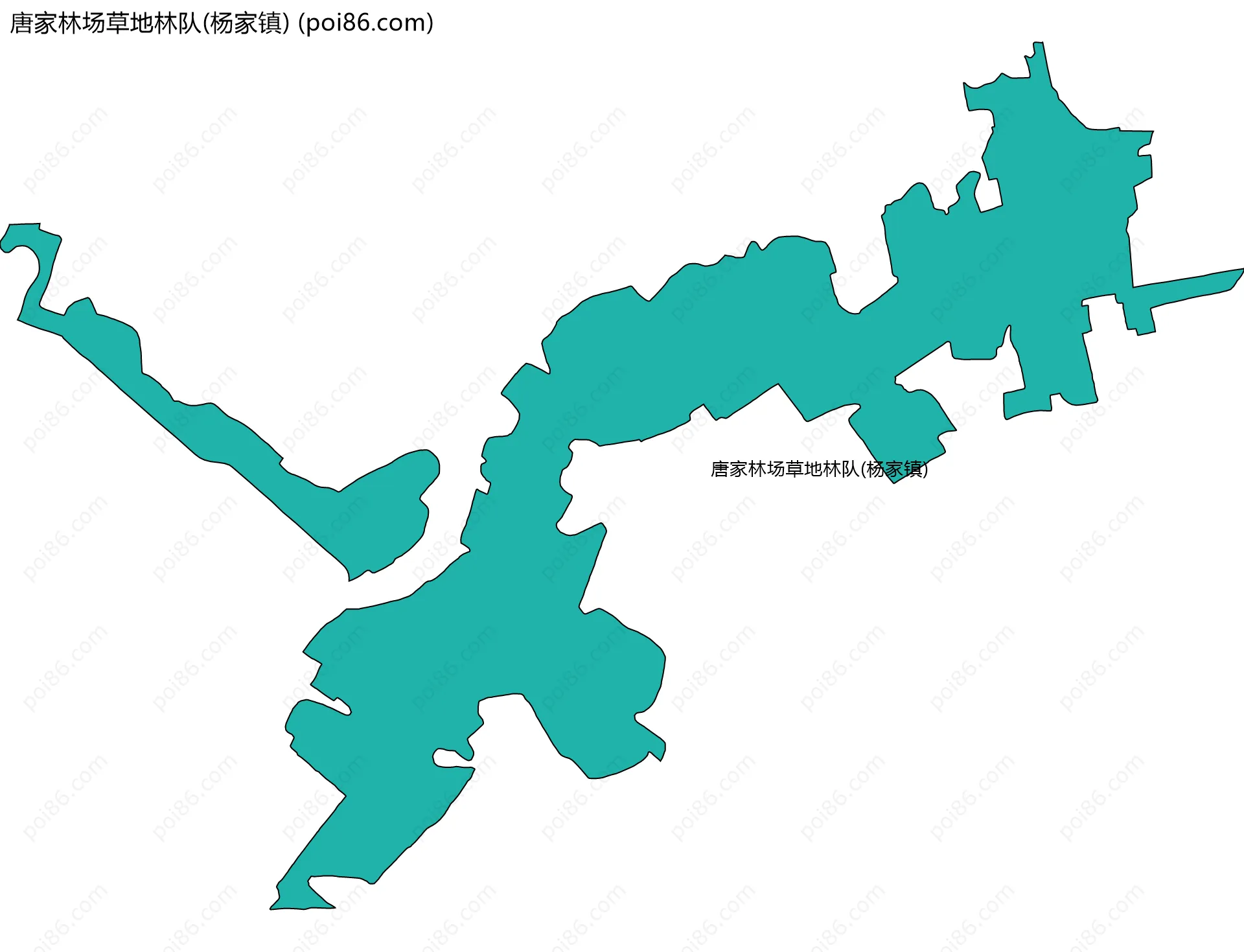 唐家林场草地林队(杨家镇)边界地图