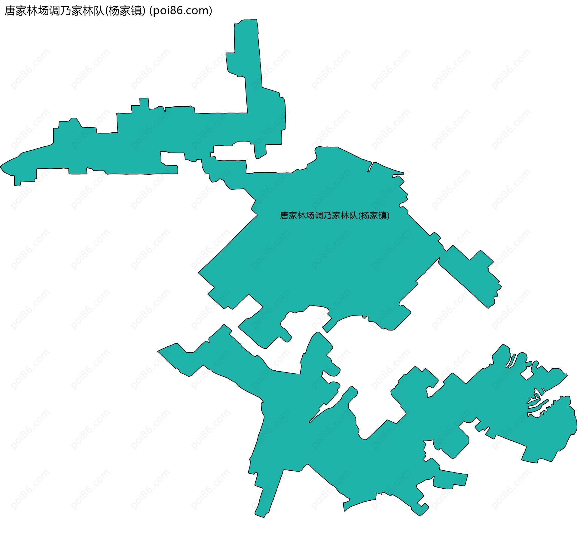 唐家林场调乃家林队(杨家镇)边界地图