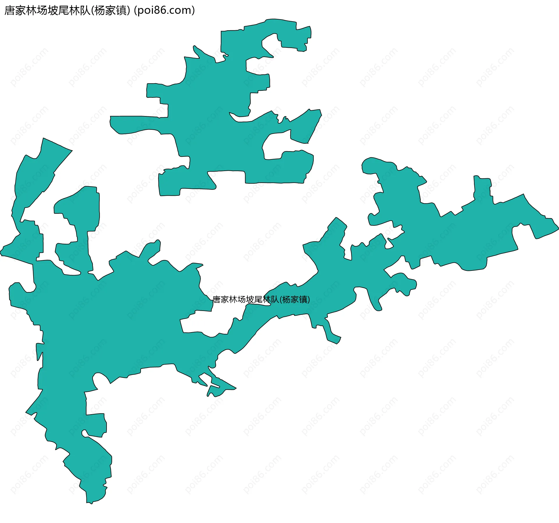 唐家林场坡尾林队(杨家镇)边界地图