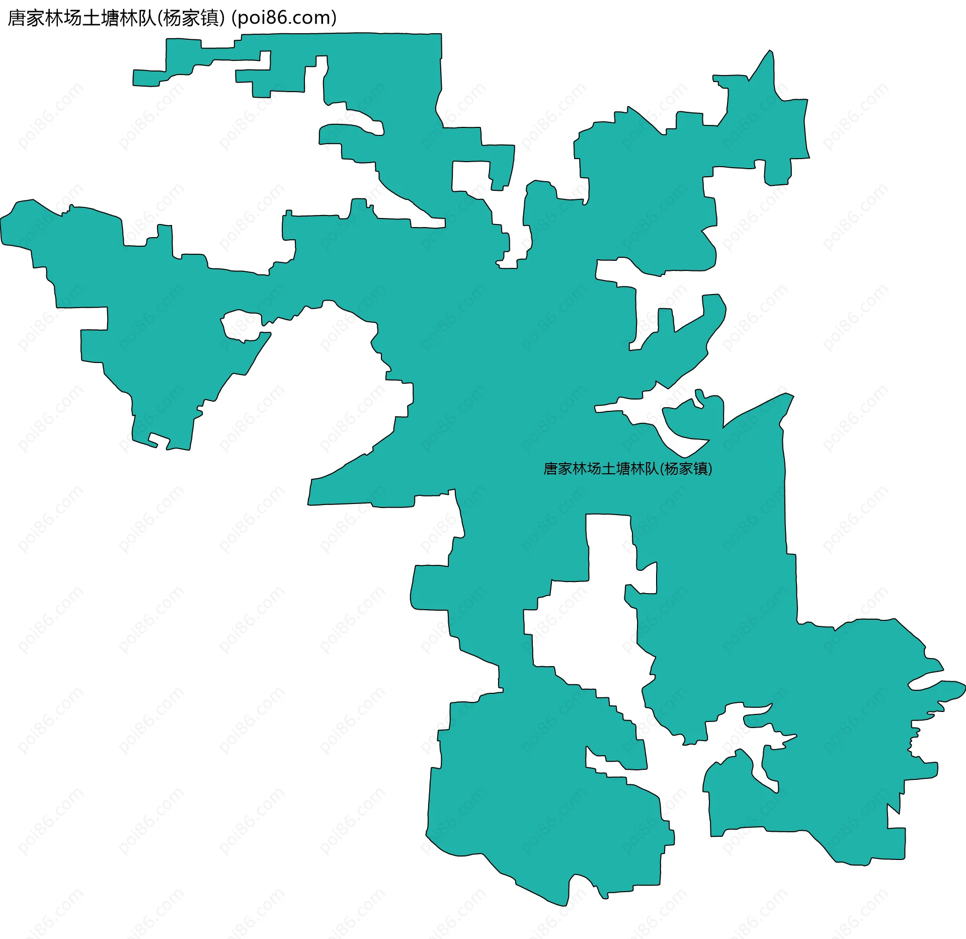 唐家林场土塘林队(杨家镇)边界地图