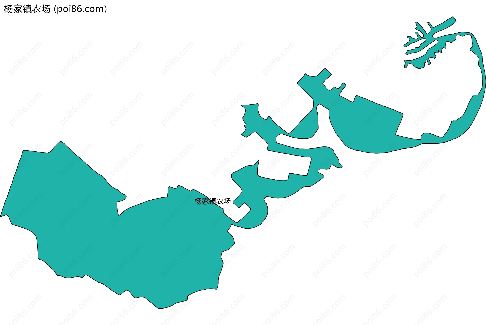 杨家镇农场边界地图