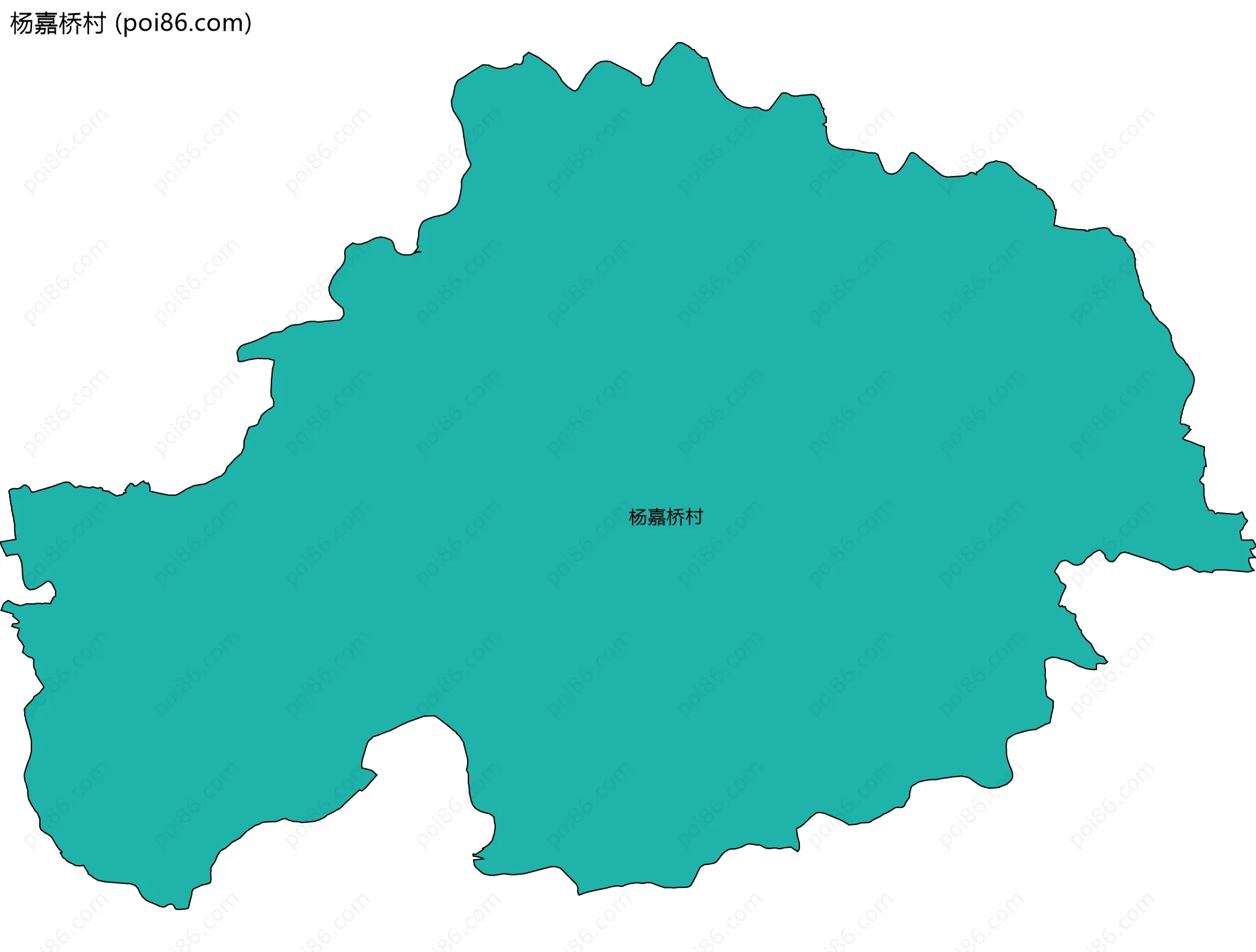 杨嘉桥村边界地图