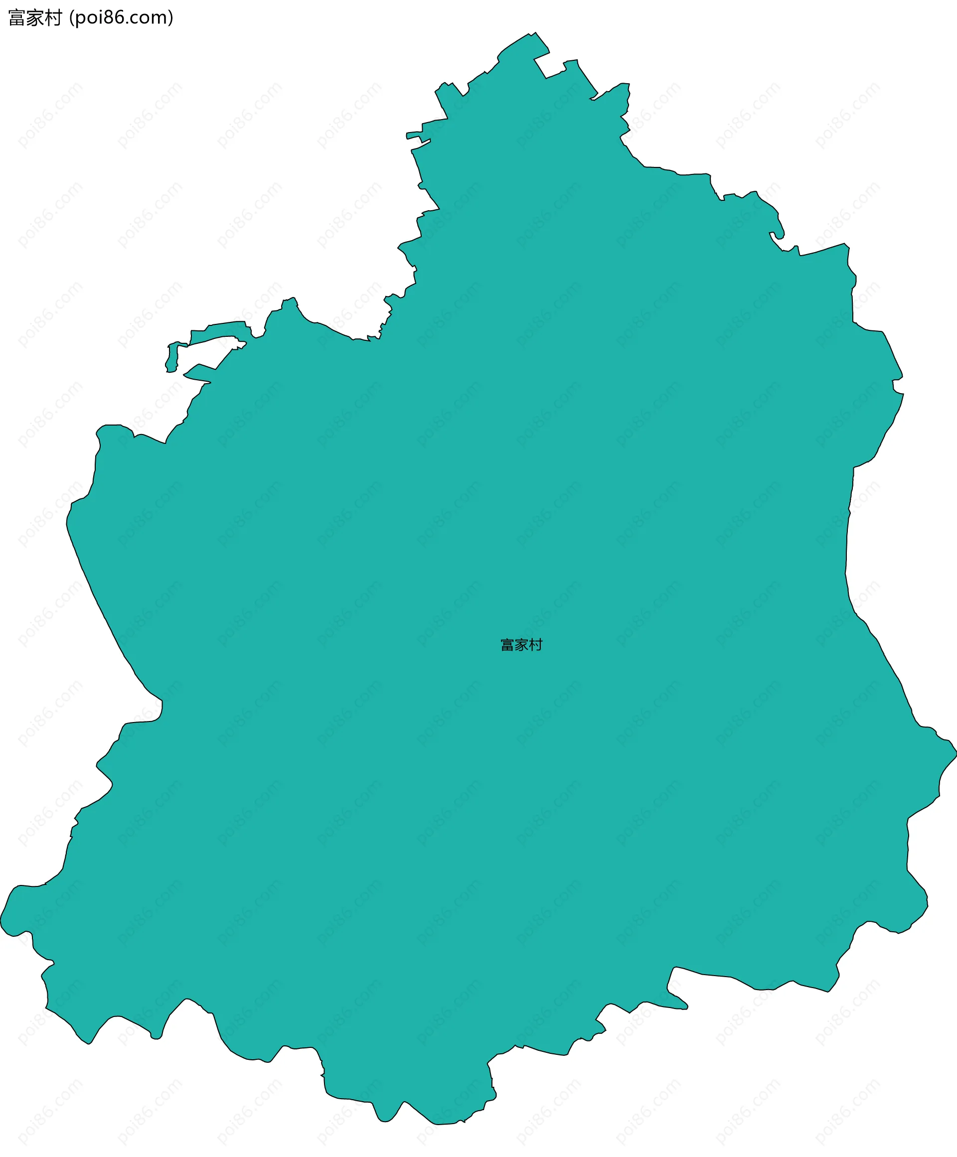 富家村边界地图