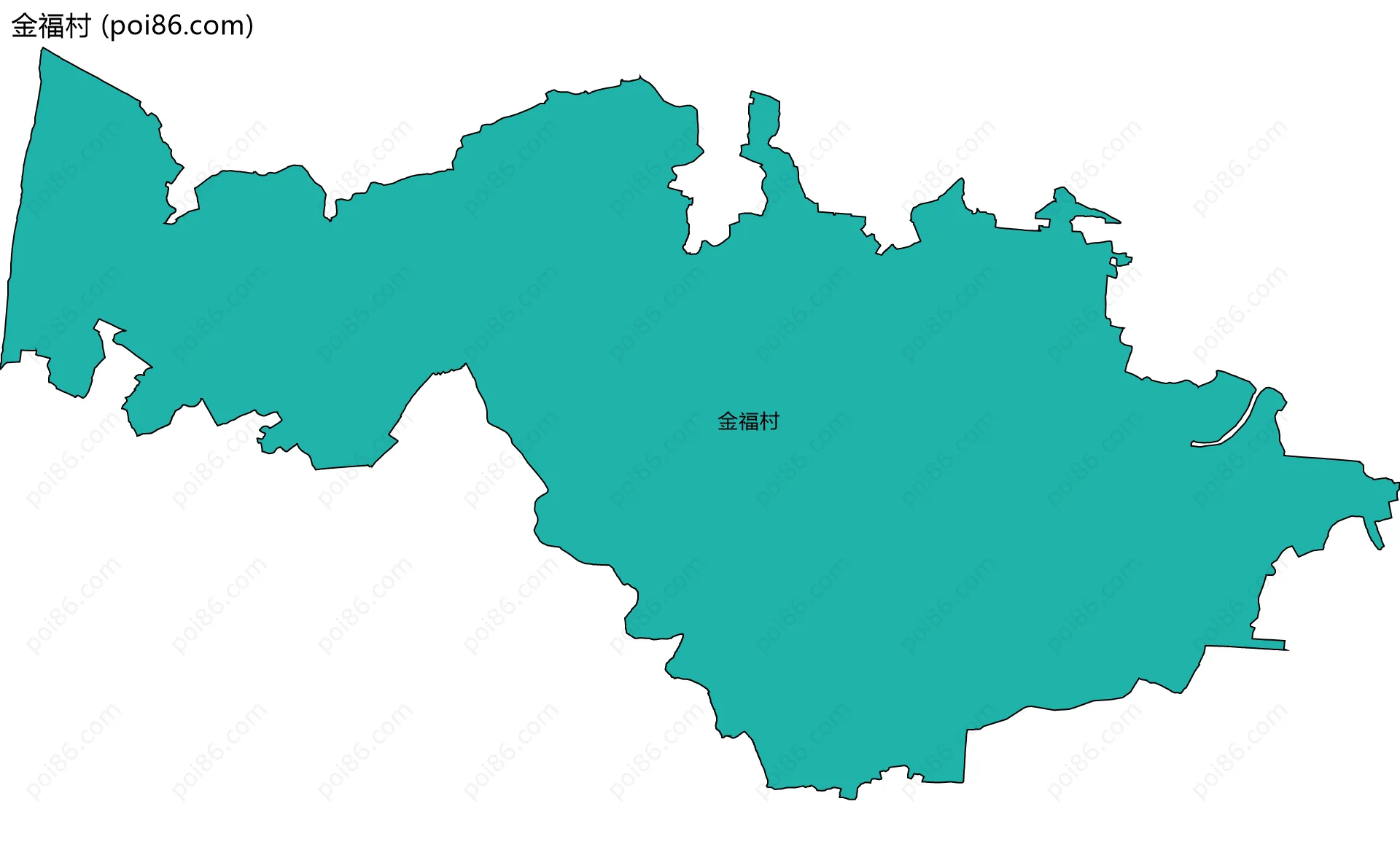 金福村边界地图